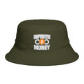 Infinite Money Bitcoin Bucket Hat Crypto BTC Streetwear Hat Hat for Bitcoin Fans & Traders 7 colors 100% cotton