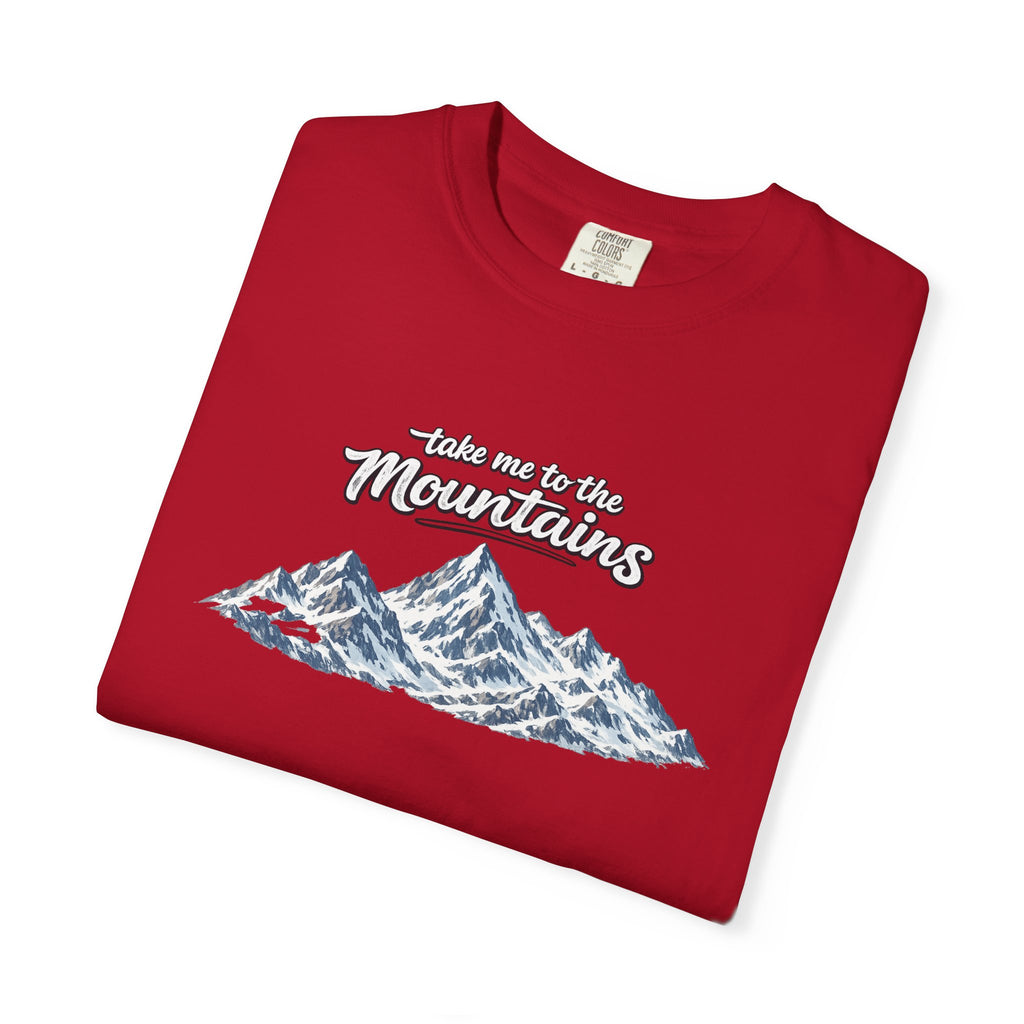 Take Me to the Mountains Shirt Rustic Mountain Tee Hiking Nature Lover Gift Outdoor Adventure T-Shirt 7 colors 100% cotton