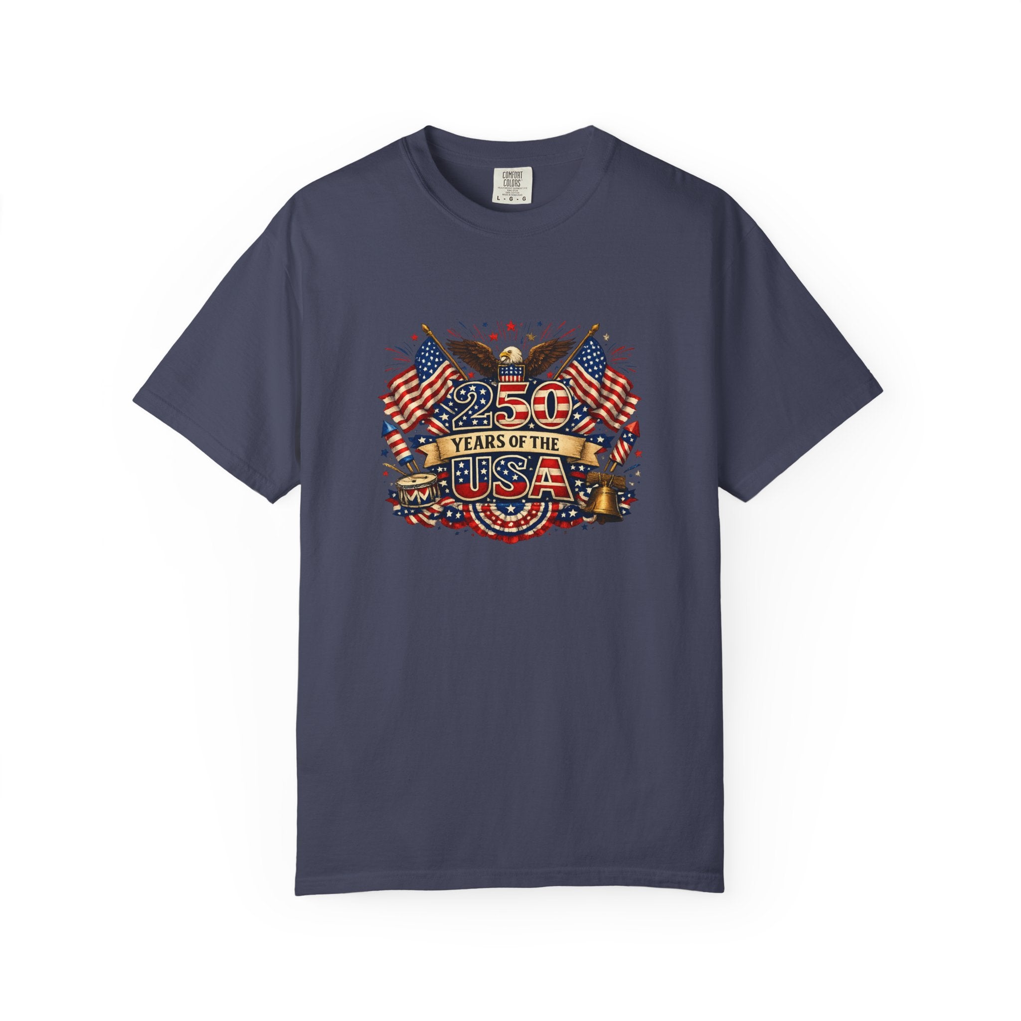 USA 250th Anniversary Shirt Patriotic America 1776-2026 Tee 4th of July Tshirt Independence Day Gift 8 colors 100% cotton