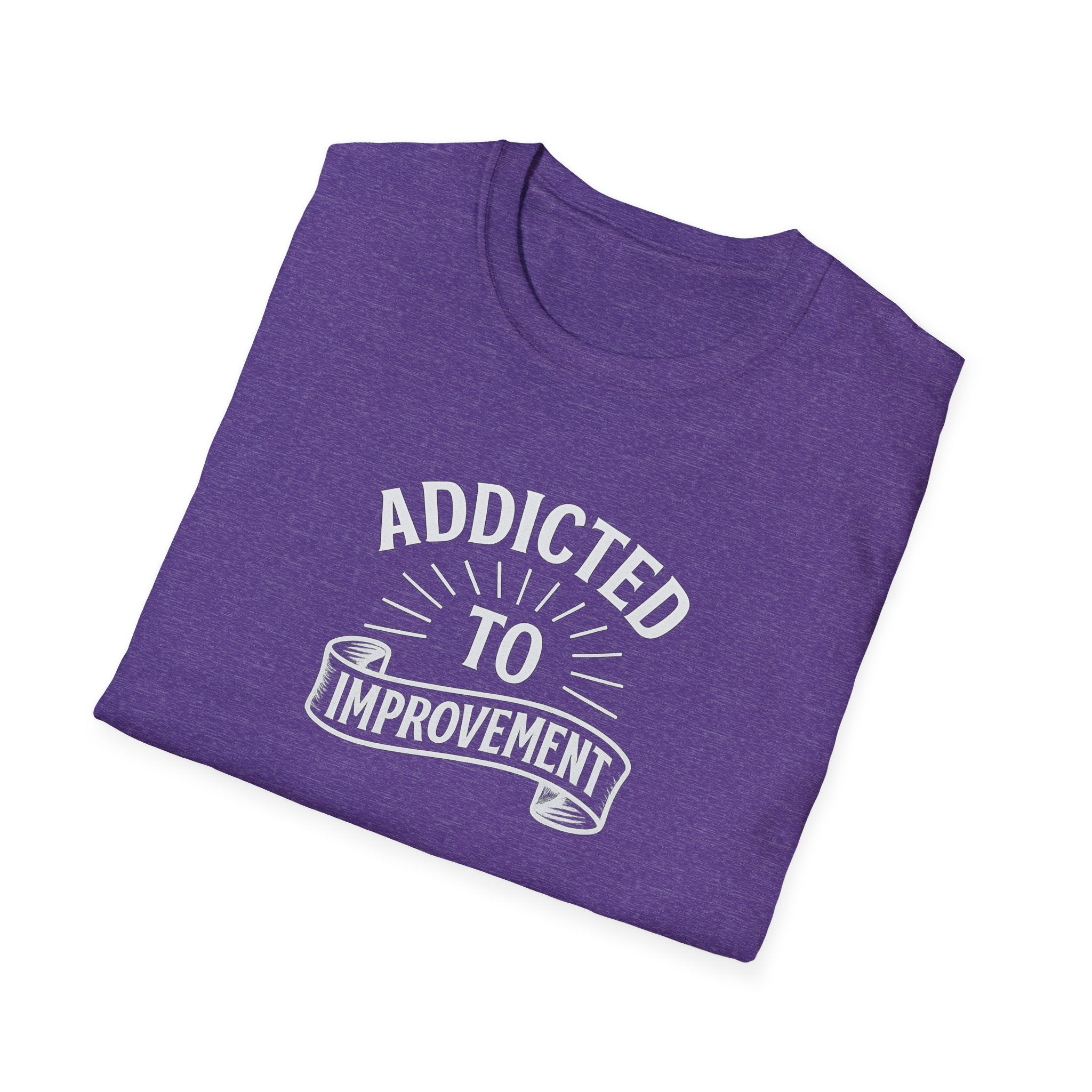 Always Leveling Up Motivational T-Shirt Addicted to Improvement Tee Positive Mindset Clothing for Men & Women 8 colors 100% cotton