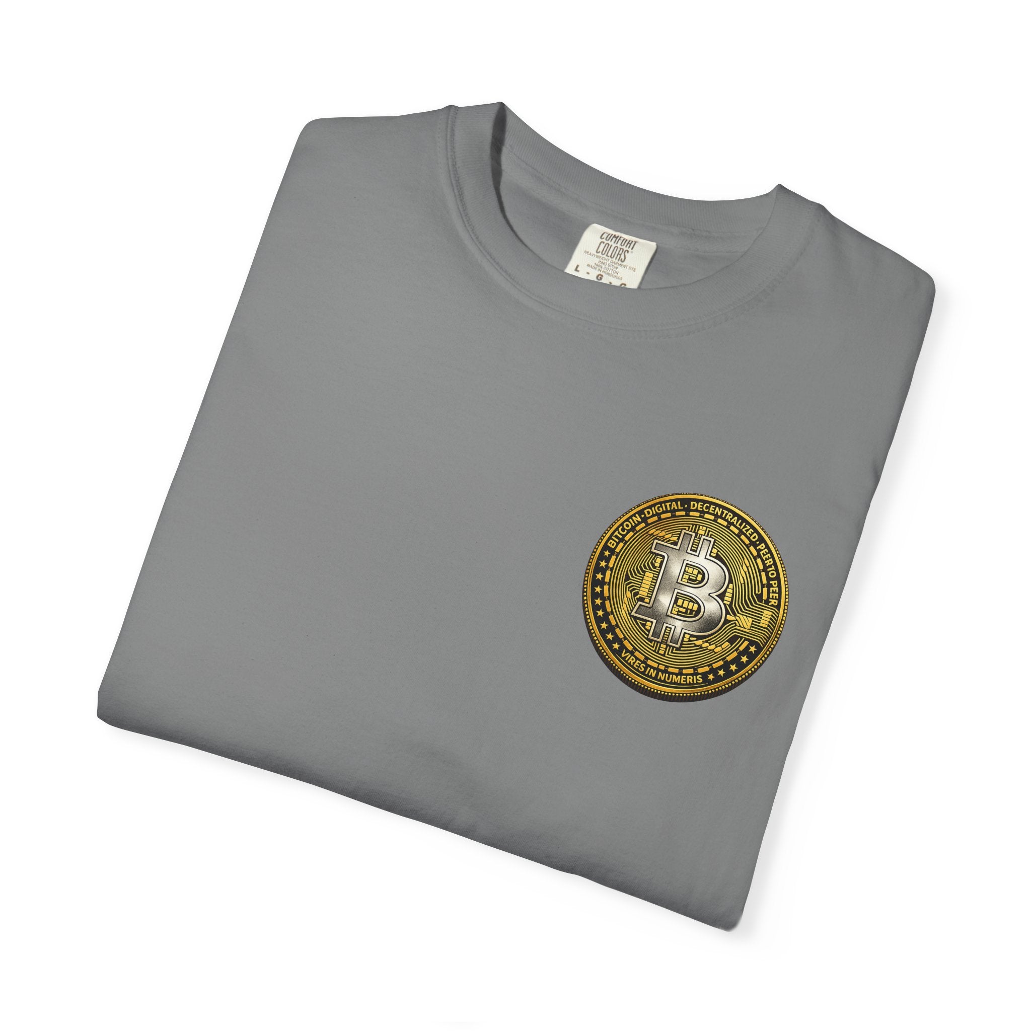 Bitcoin Silber Gold Münze Logo T-Shirt 4 Farben 100% Baumwolle