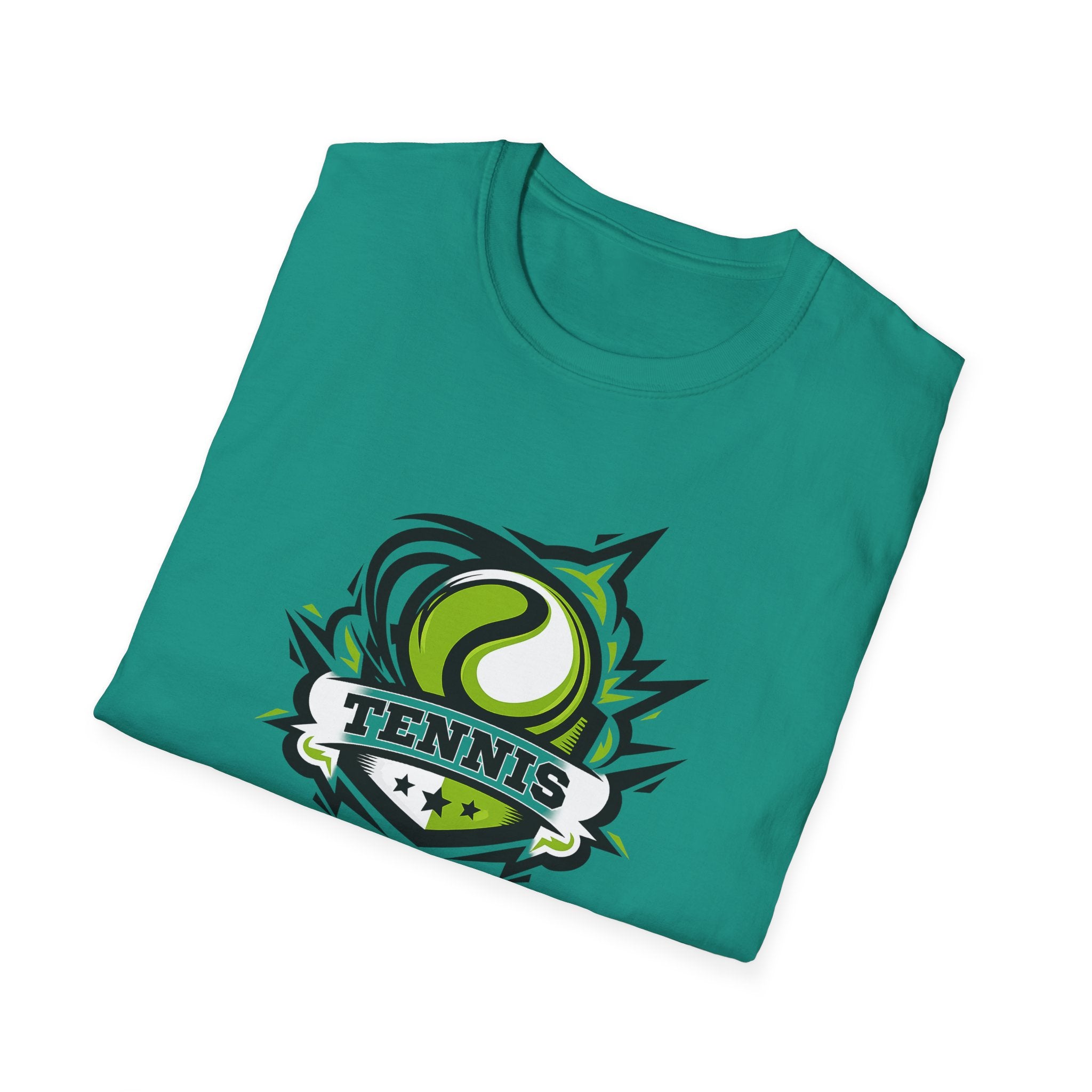 Tennis Graphic Tee Sporty Tennis Shirt for Players & Fans Athletic Tennis T-Shirt Gift for Tennis Lovers 7 colors 100% cotton