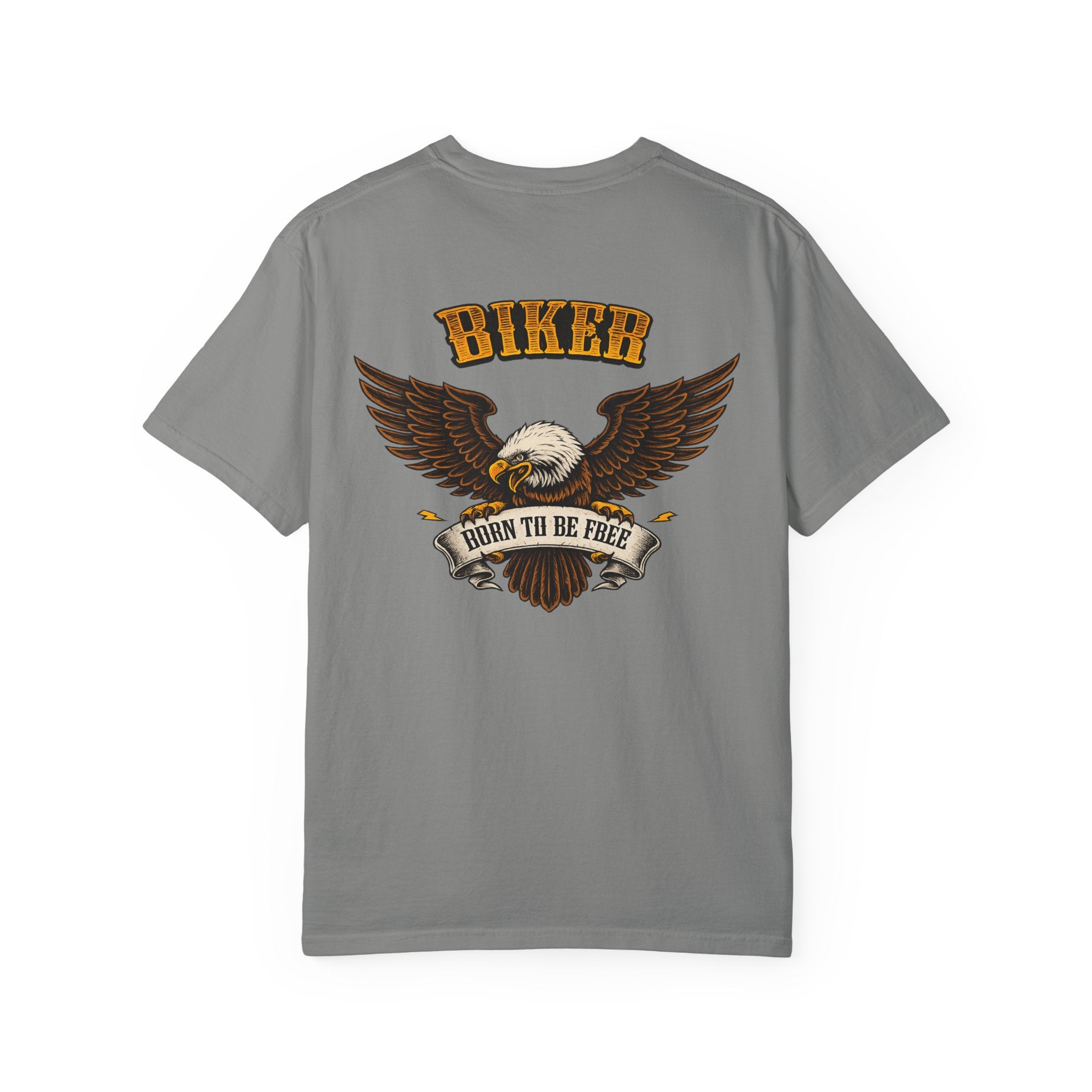 Biker Born to Be Free T-Shirt Eagle Motorcycle Shirt Harley Rider Graphic Tee Freedom Rider Tee 11 colors 100% cotton