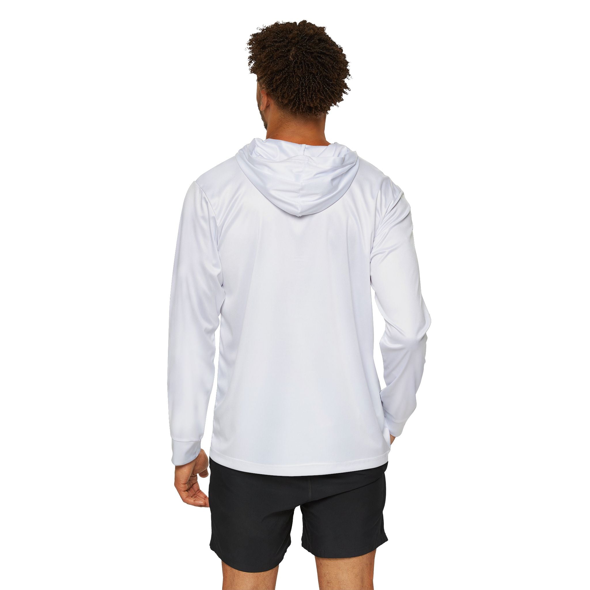 Men's Sports Warmup Hoodie-Pickleball Addict Graphic-100% polyester Moisture Wicking UPF 50 Lightweight