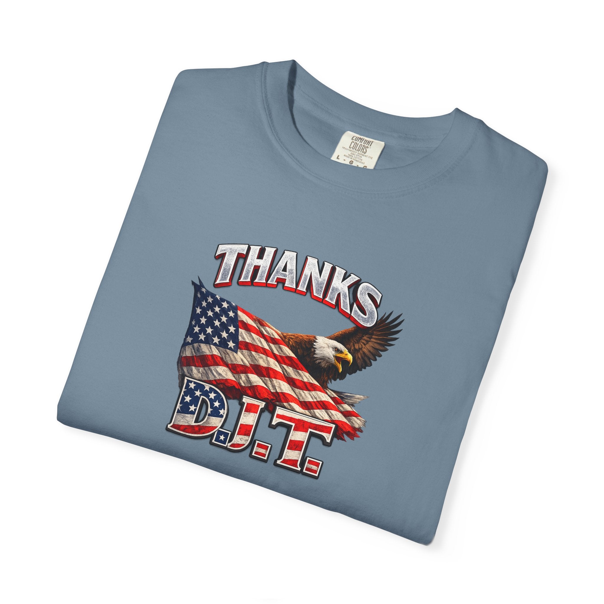 Thanks D.J.T. Tee USA Pride Graphic TShirt Freedom Lover Gift Patriotic Apparel 7 colors 100% cotton