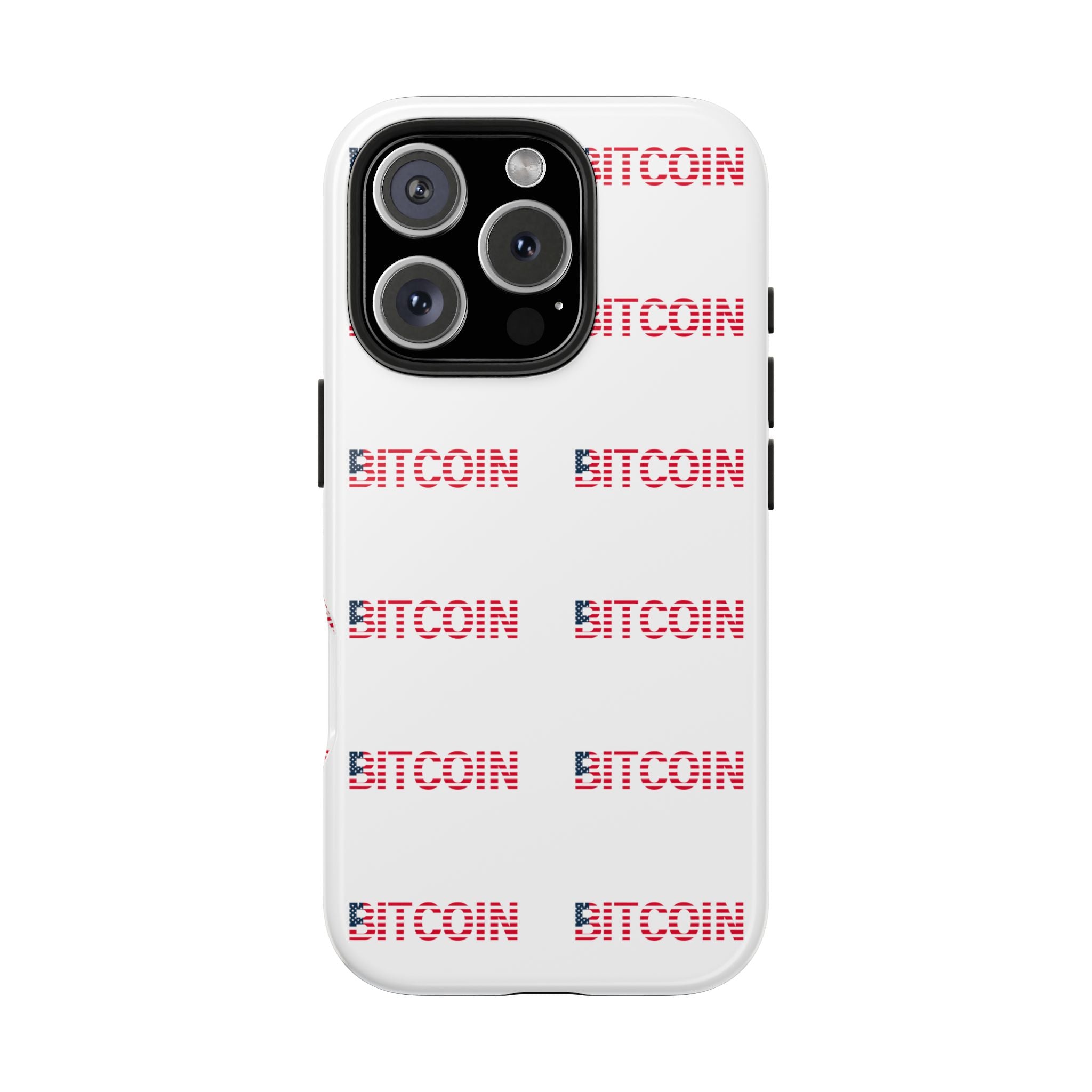 Bitcoin Tough Phone Case Crypto Phone Case iPhone and Samsung Case Glossy Protective Cover Bitcoin Logo Case