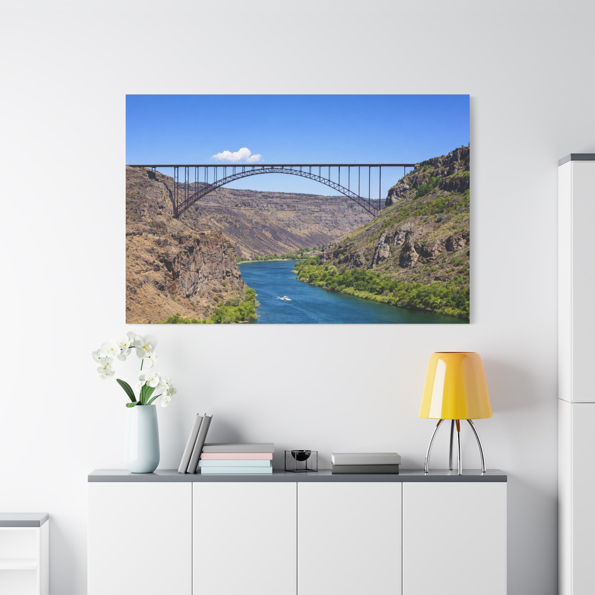 Perrine Bridge Canvas Wall Art Snake River Canyon Landscape Twin Falls Idaho Scenic Photography Stretched 1.25 6 sizes