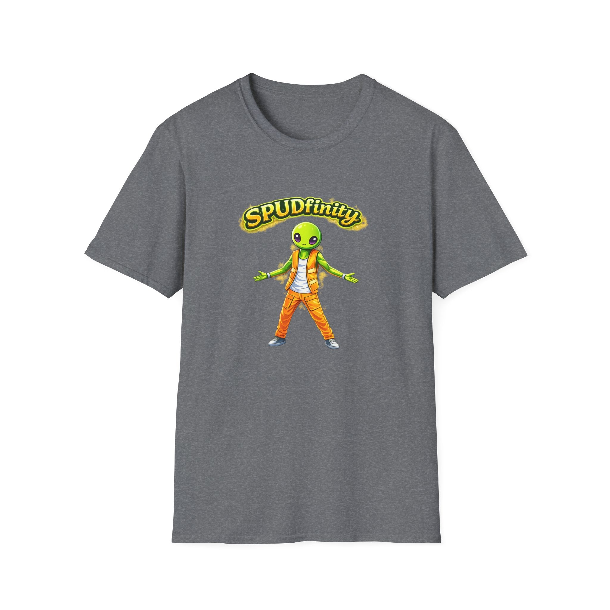SPUDfinity Alien Kartoffel Gaming T-Shirt 5 Farben 100% Baumwolle