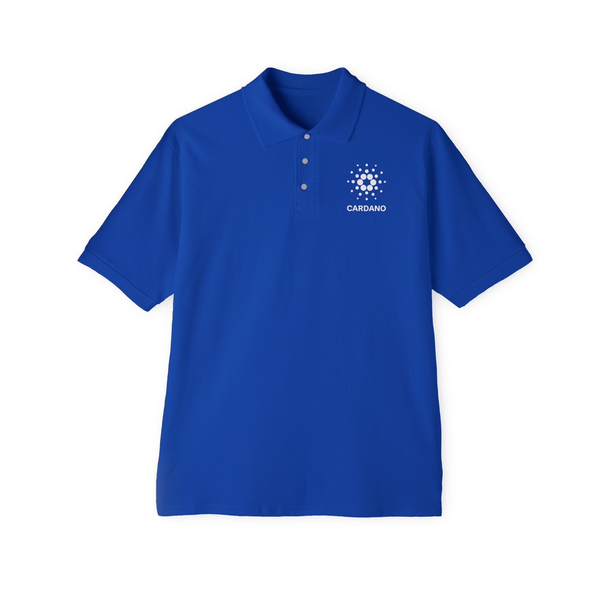 Cardano Polo Shirt for Men Crypto Logo Golf Polo Blockchain ADA Shirt Gift for Crypto Fans 5 colors 100% cotton