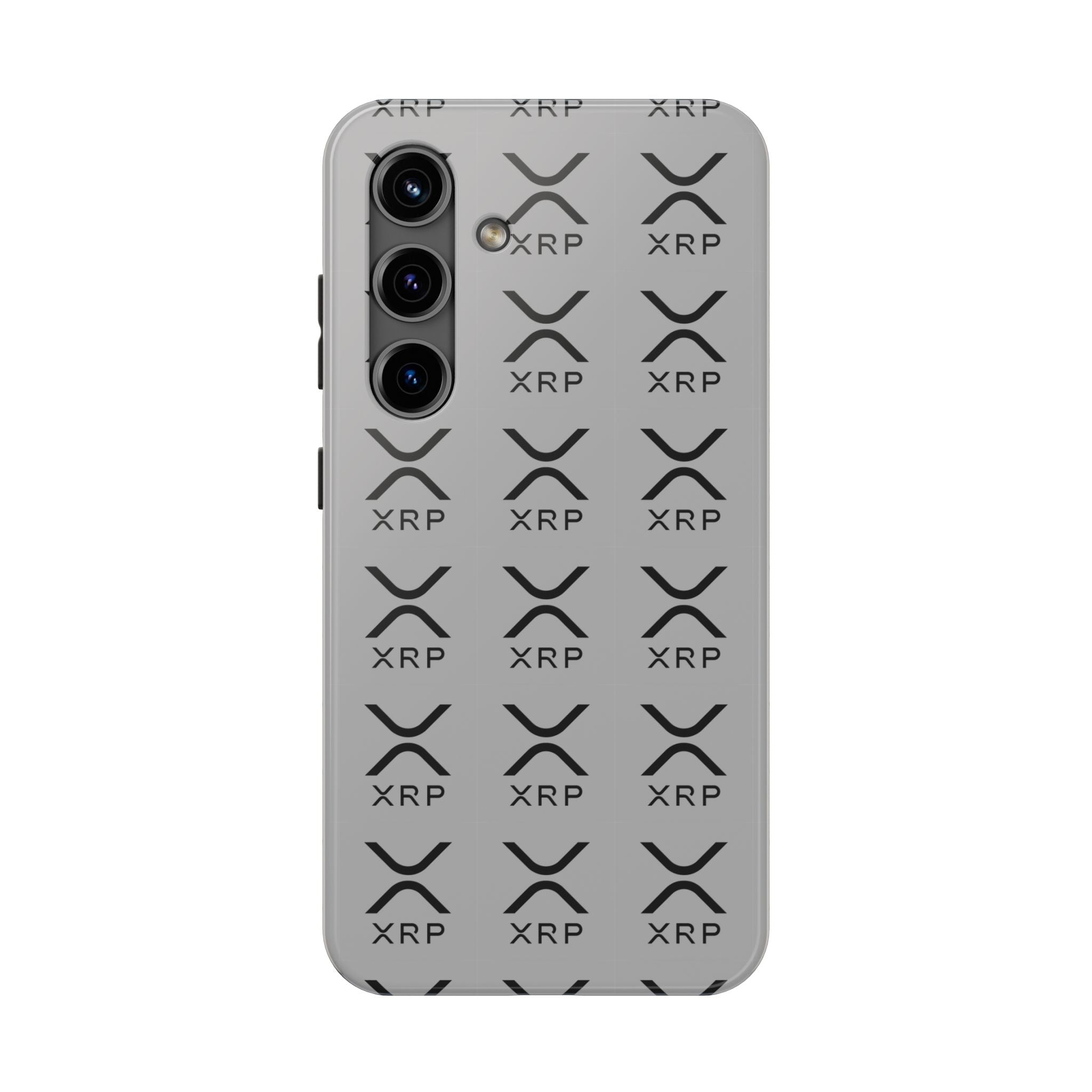 XRP Tough Phone Case Crypto iPhone Samsung Case Glossy Protective Phone Cover Modern Ripple Pattern Case