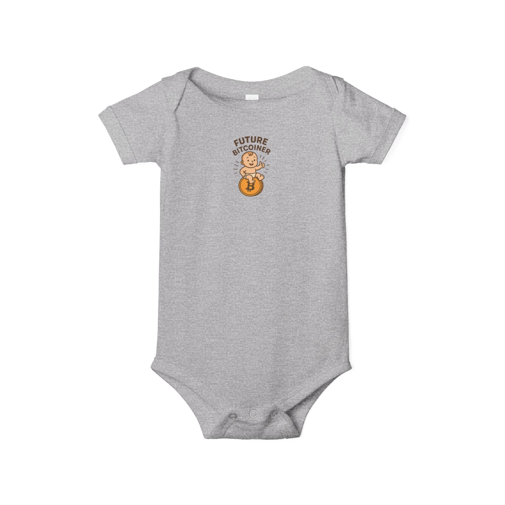 Future Bitcoiner Baby Onesie Cute Crypto Infant Bodysuit Bitcoin Baby Shower Gift 6 colors 100% cotton