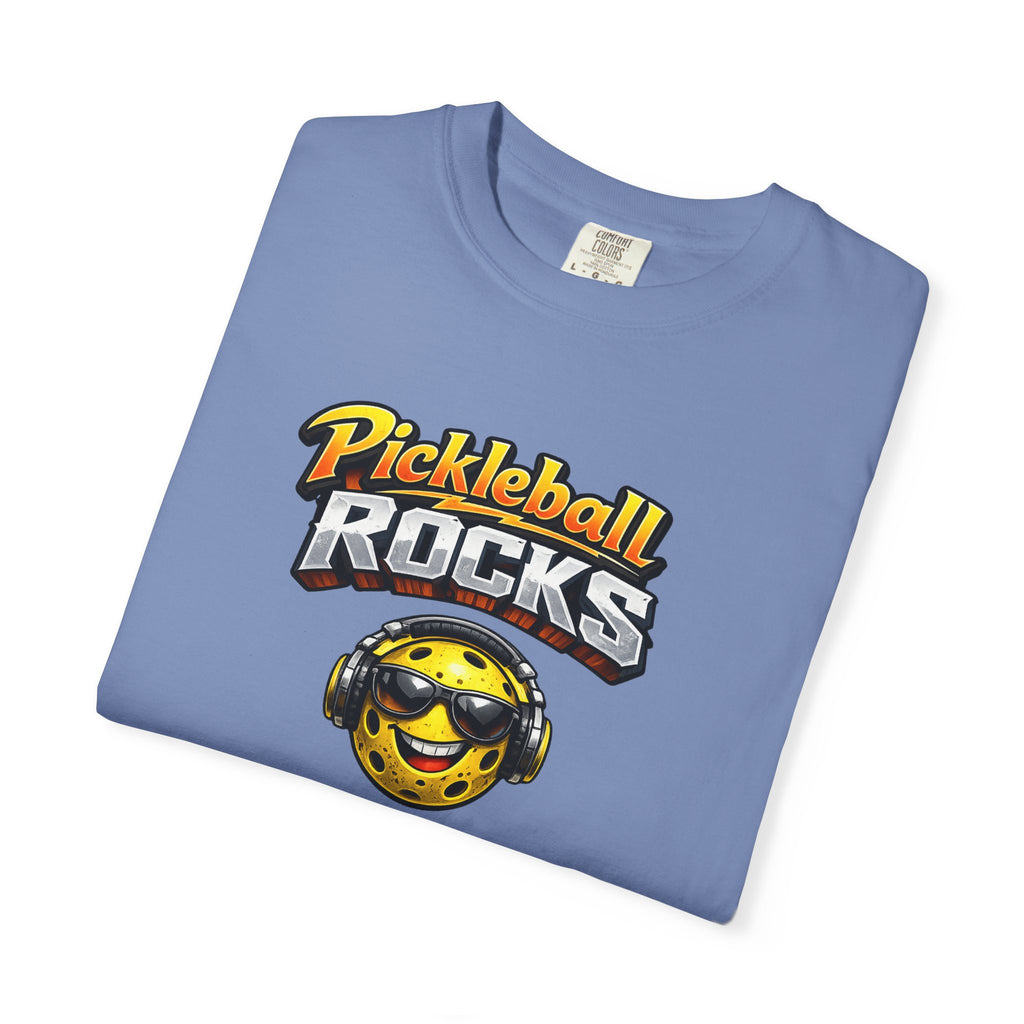 Pickleball Rocks Graphic T-Shirt Funny Pickleball Player Tee 5 colors 100% cotton