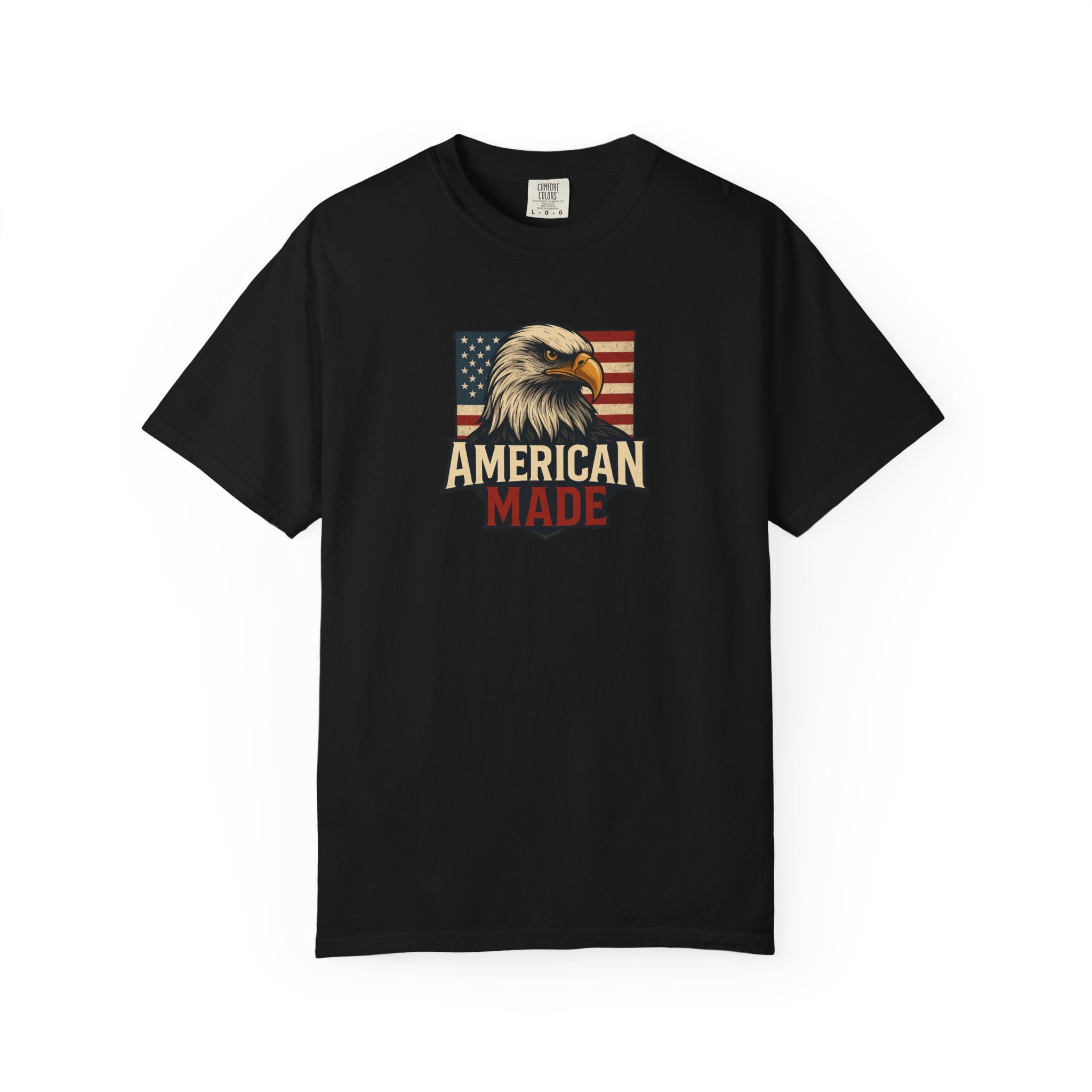 Patriotic Eagle T-Shirt for Freedom Lovers American Made USA Pride Gift for Veterans 4th of July Celebration 6 colors 100% cotton