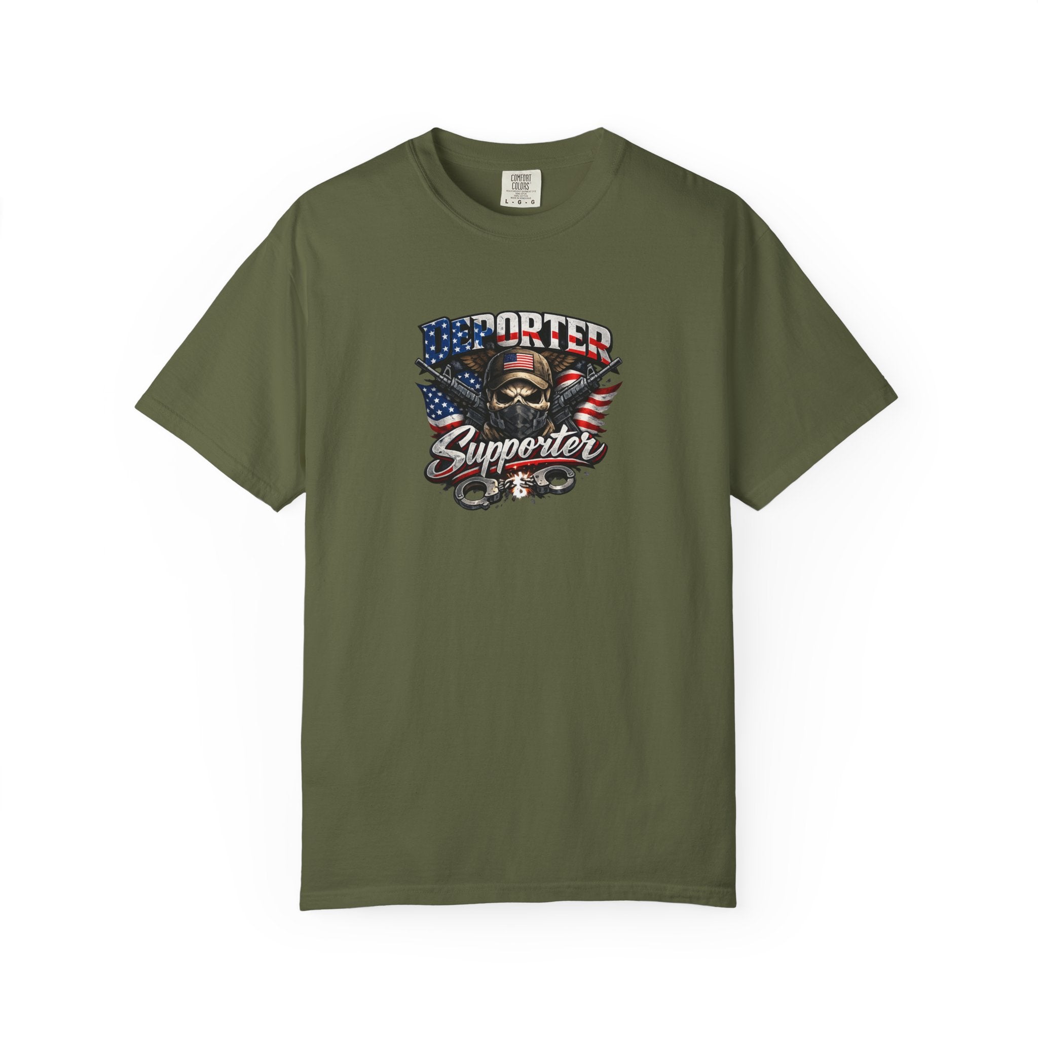 Deporter Supporter T-Shirt Patriotisches Statement-Shirt Amerikanischer Stolz Grafikshirt Freiheit & Grenzsicherheit T-Shirt 9 Farben 100% Baumwolle