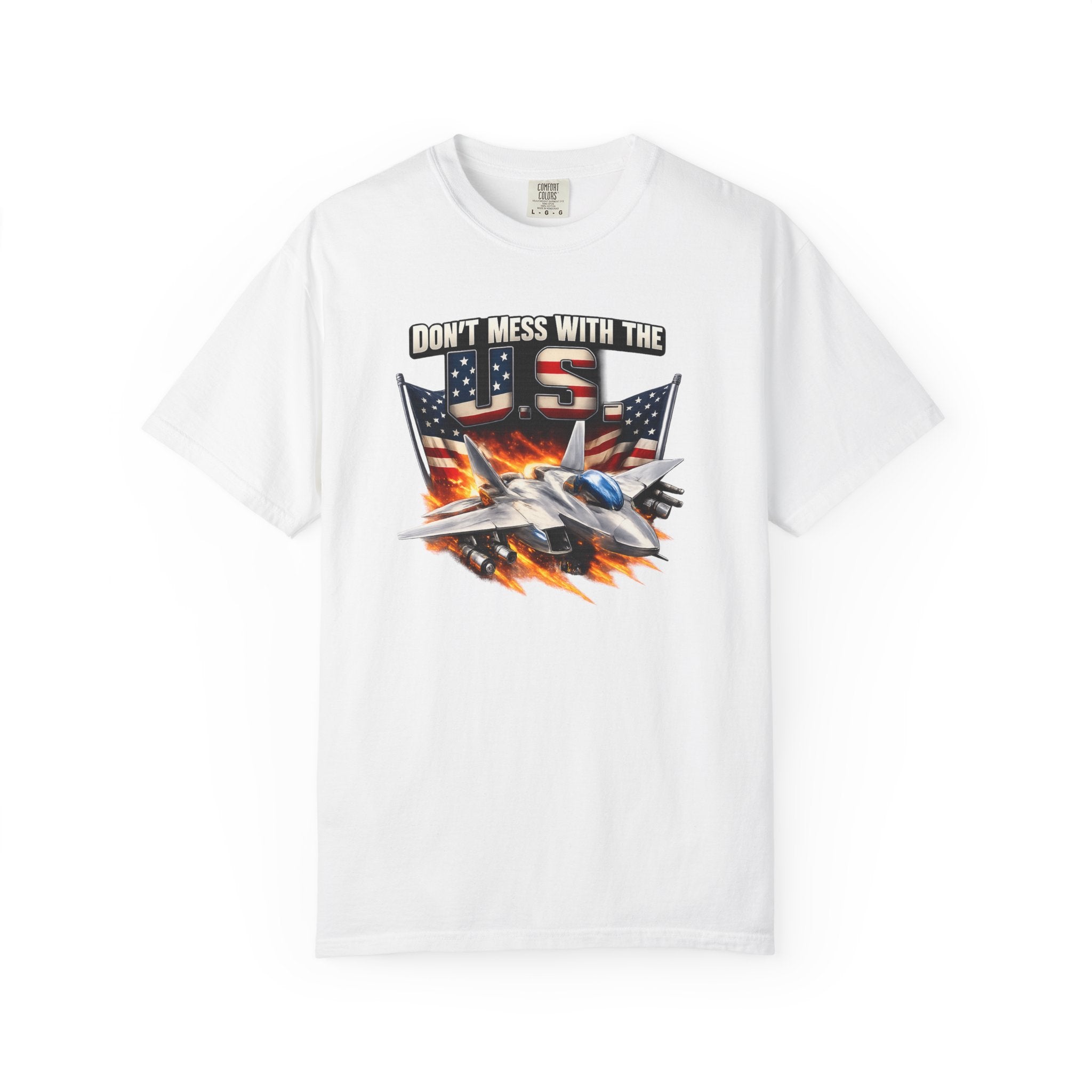 Don't Mess with the US Fighter Jet T-Shirt Patriotisches Militär Piloten T-Shirt USA Air Force Style Shirt 6 Farben 100% Baumwolle