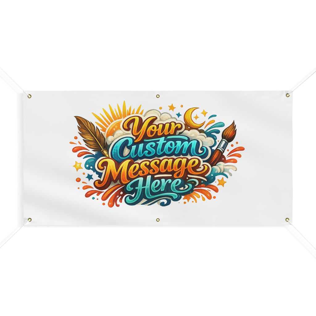 Custom Banner Matte Outdoor Vinyl Personalized Sign 4 sizes available