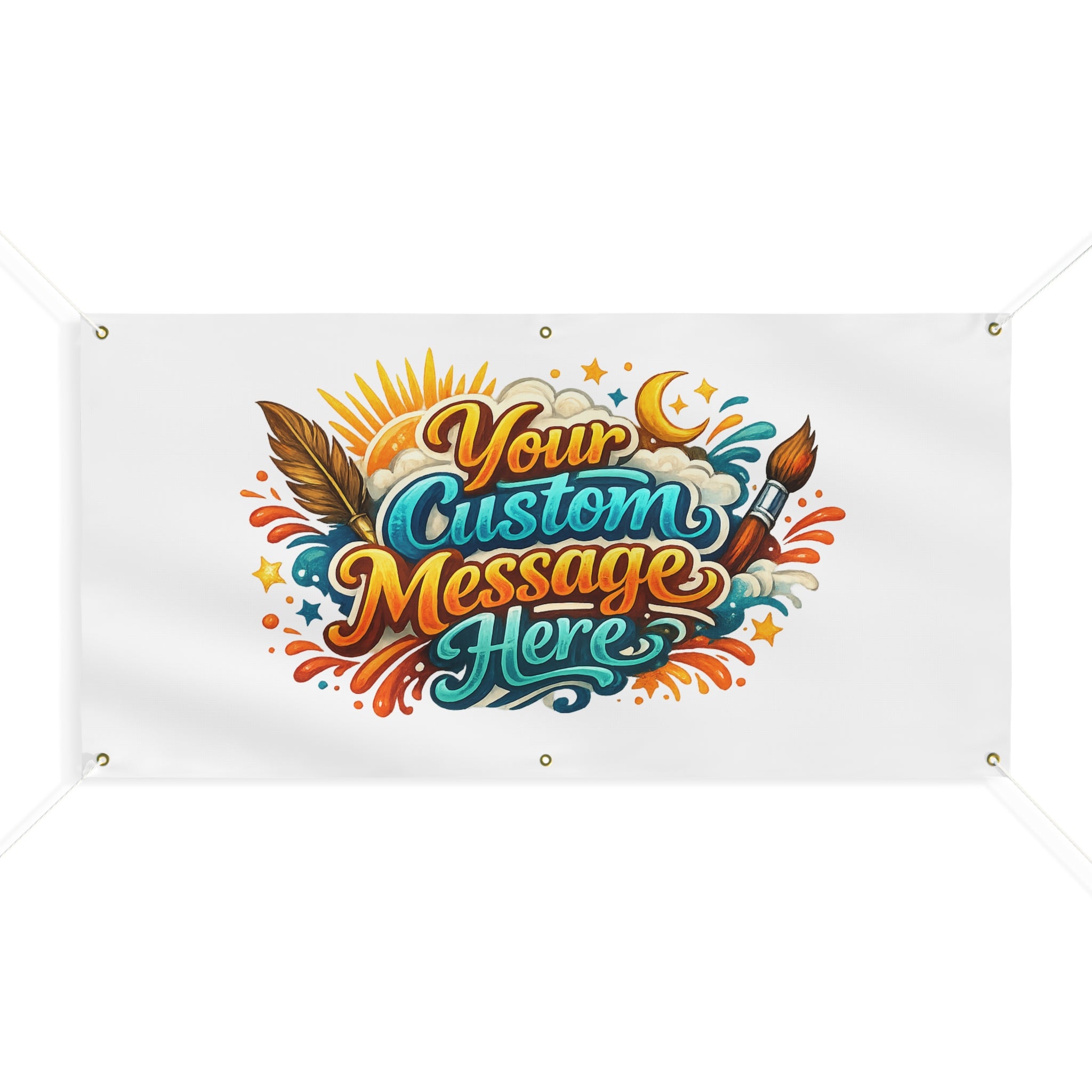 Custom Banner Matte Outdoor Vinyl Personalized Sign 4 sizes available