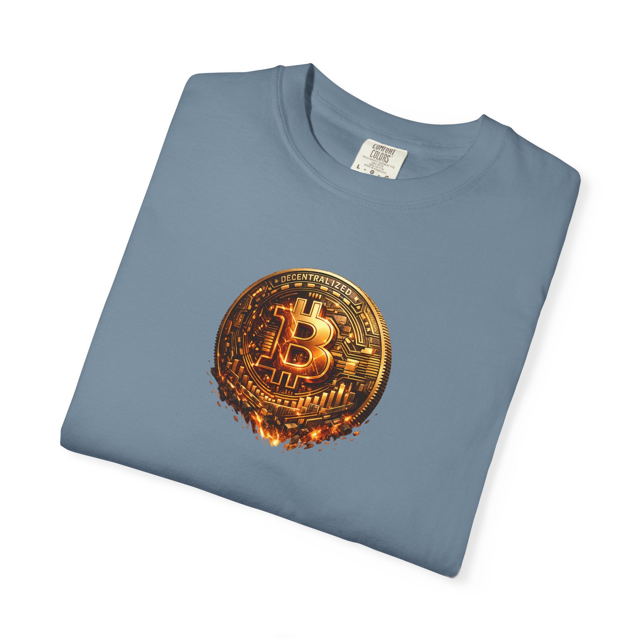Melting Bitcoin Coin TShirt Digital Currency Shirt Bitcoin Fan Gift Blockchain Crypto Apparel 8 colors 100% cotton