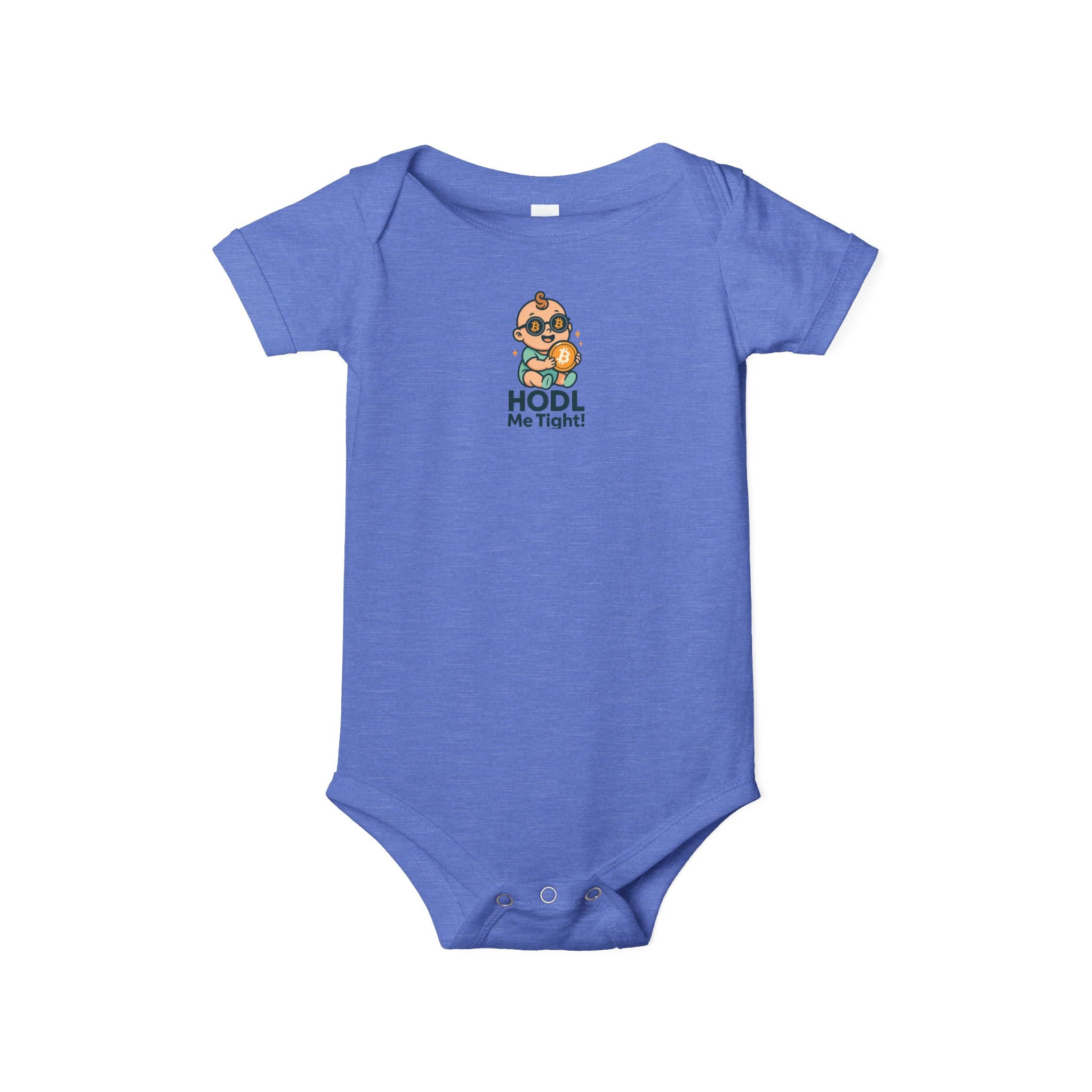 HODL Me Tight Bitcoin-inspired Infant Jersey One Piece 6 colors 100% cotton