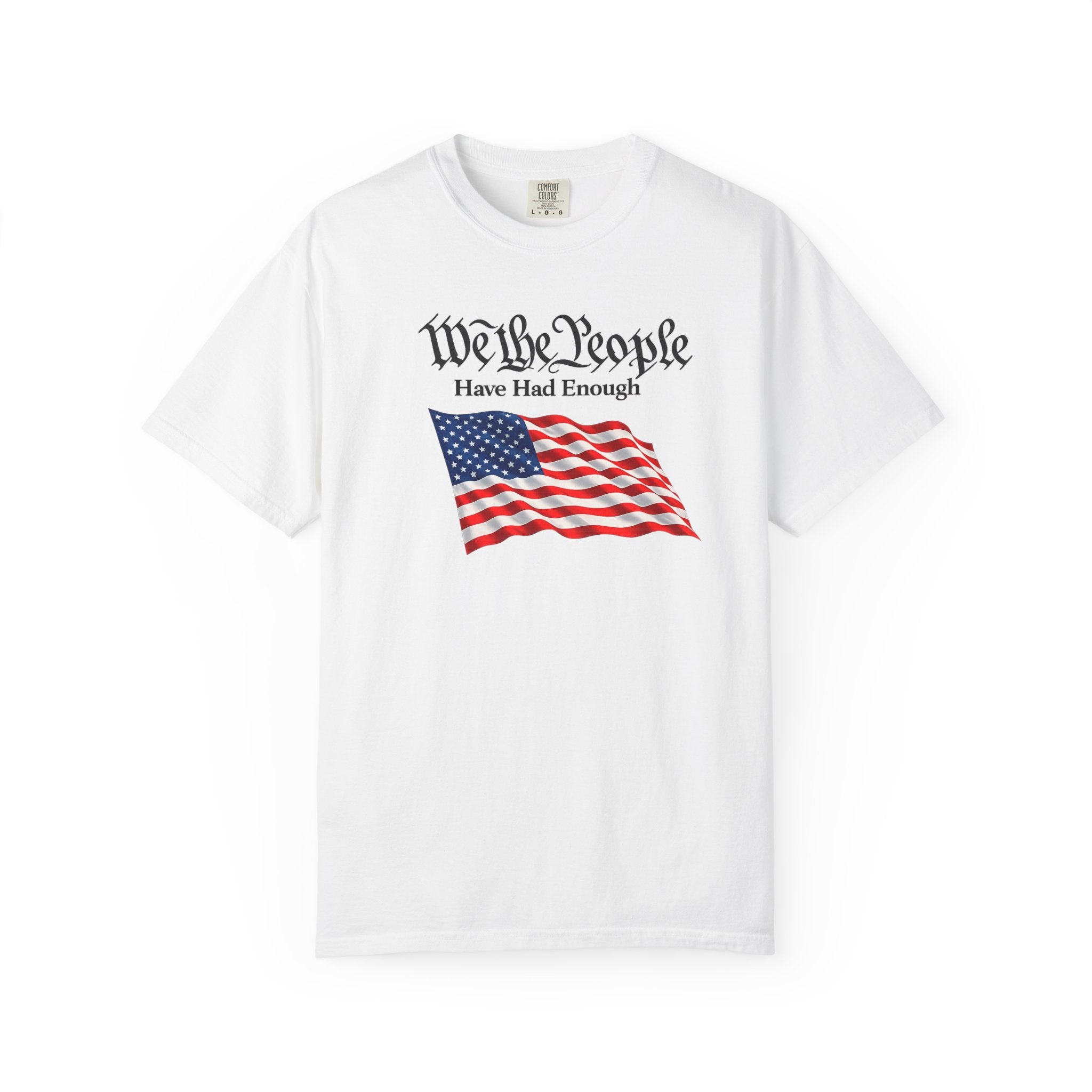 We The People Patriotic T-Shirt American Flag Shirt Freedom Quote Tee USA Patriot Shirt 4th of July Gift 7 colors 100% cotton