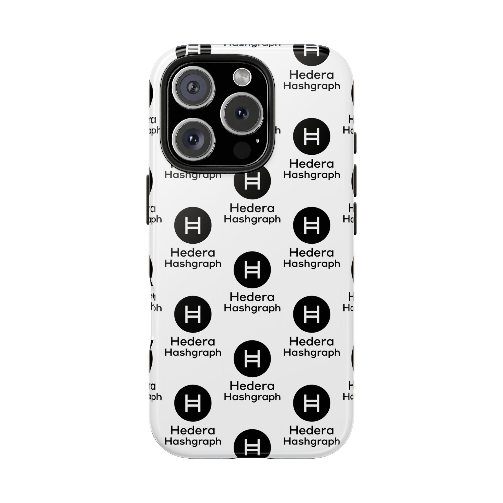 Hedera Hashgraph Tough Phone Case HBAR iPhone Samsung Case Glossy Crypto Phone Cover Impact Resistant Case