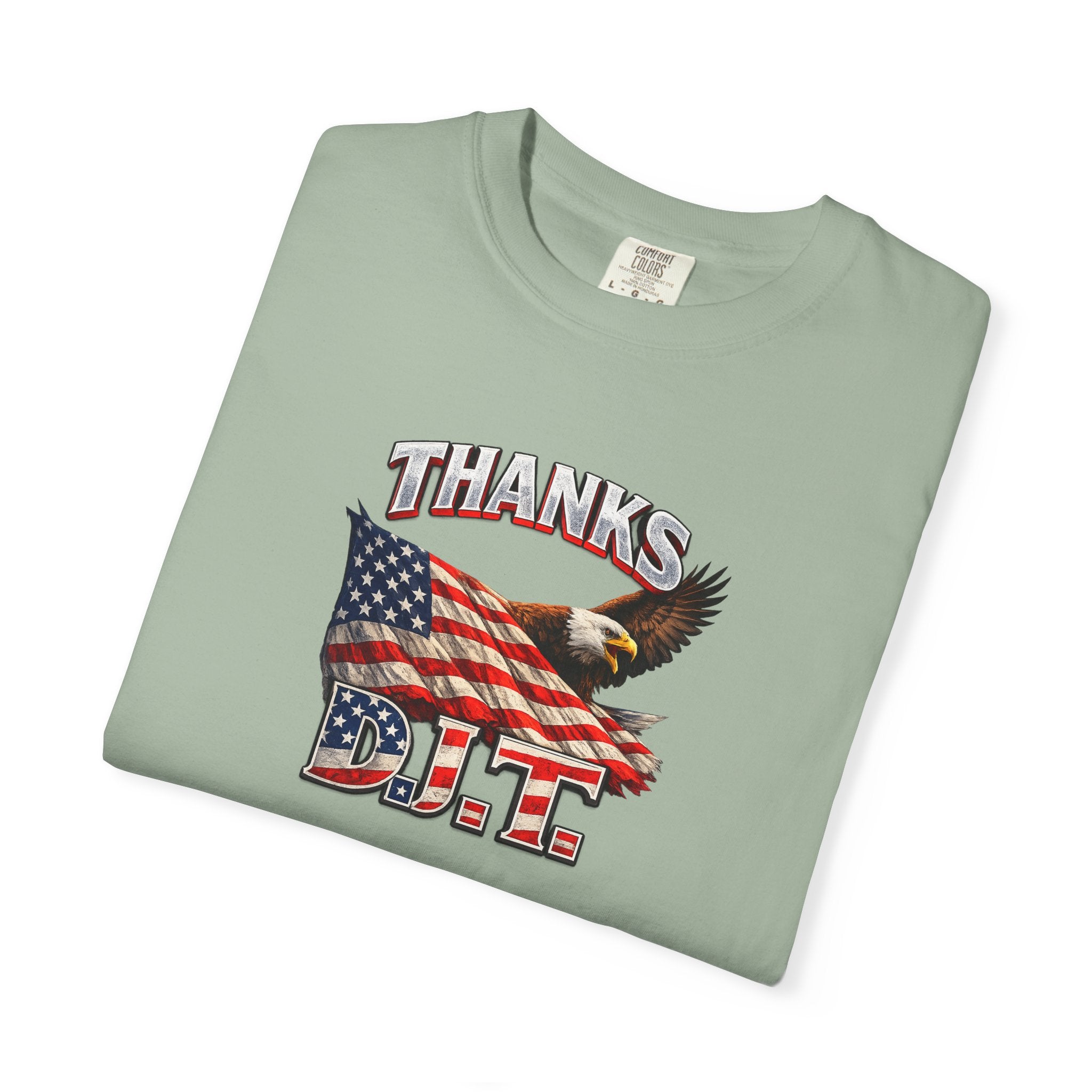 Thanks D.J.T. Tee USA Pride Graphic TShirt Freedom Lover Gift Patriotic Apparel 7 colors 100% cotton