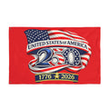 USA 250th Anniversary Flag 3 x 5 Double Sided 1776-2026 Patriotic Outdoor Banner Polyester Flag with Grommets