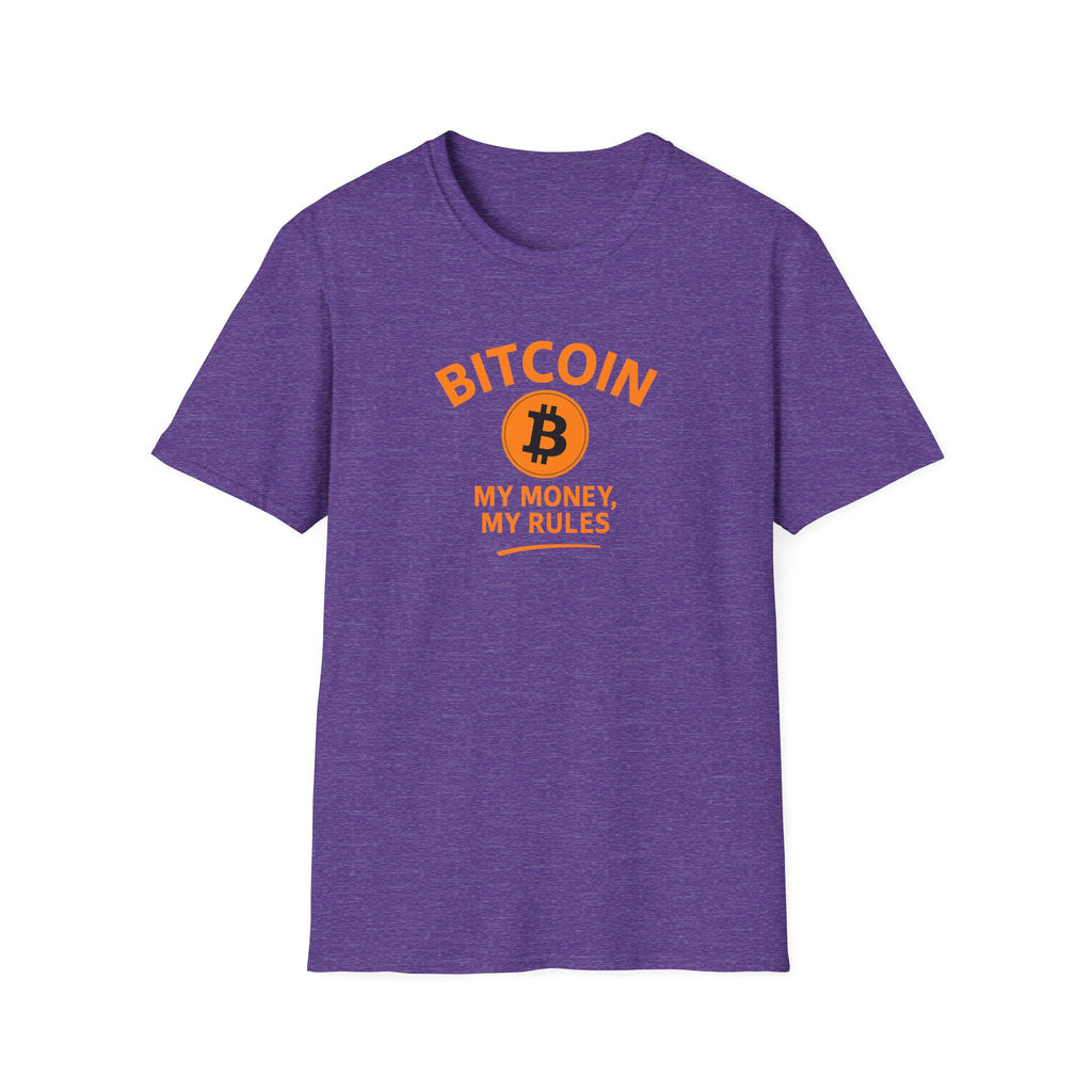 Stand for Freedom Wear what you Believe My Money My Rules Bitcoin Cotton T-Shirt Tee 4 colors 100% cotton
