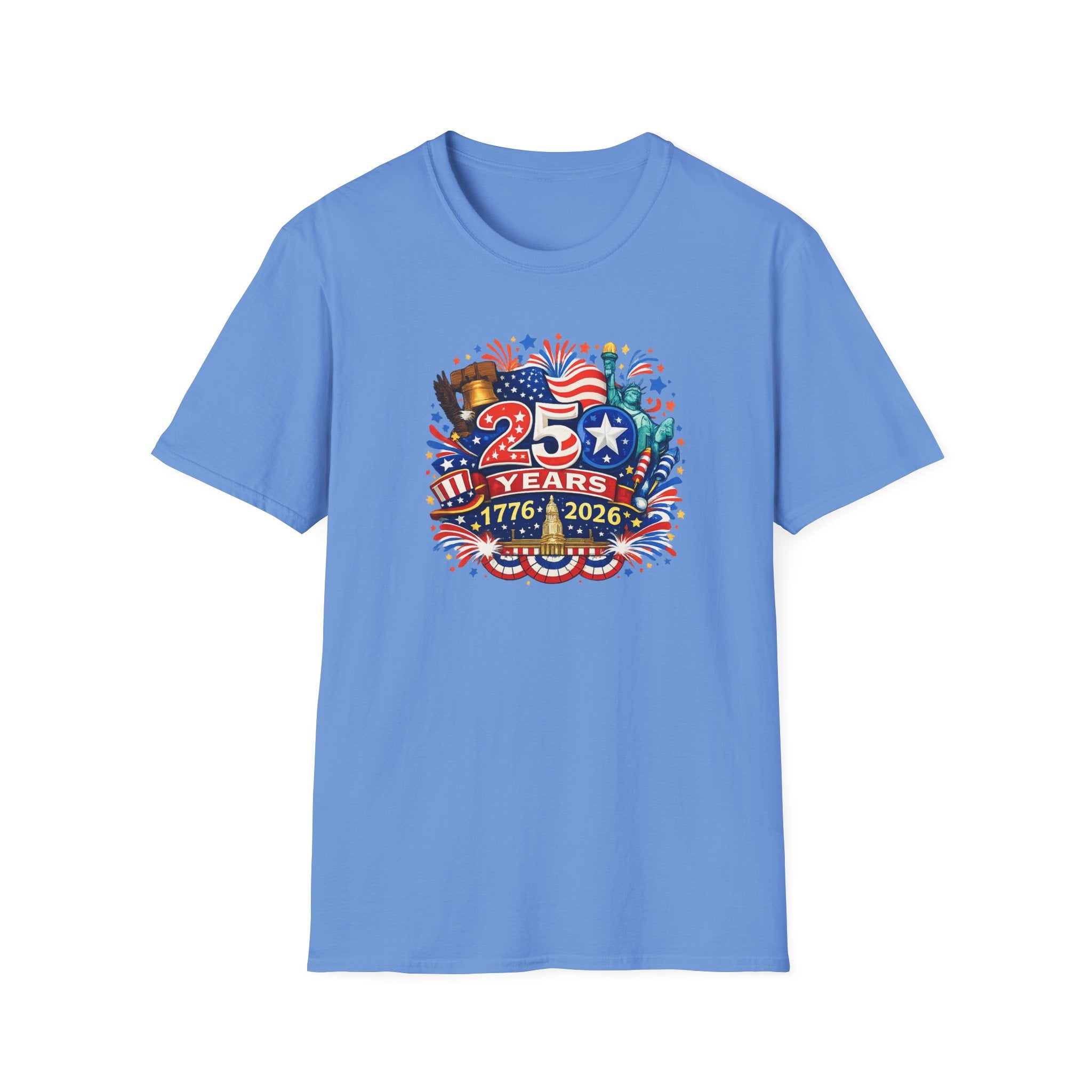 USA 250th Anniversary Shirt 1776-2026 Patriotic TShirt Fourth of July Independence Day Tee America 250 Years 8 colors 100% cotton