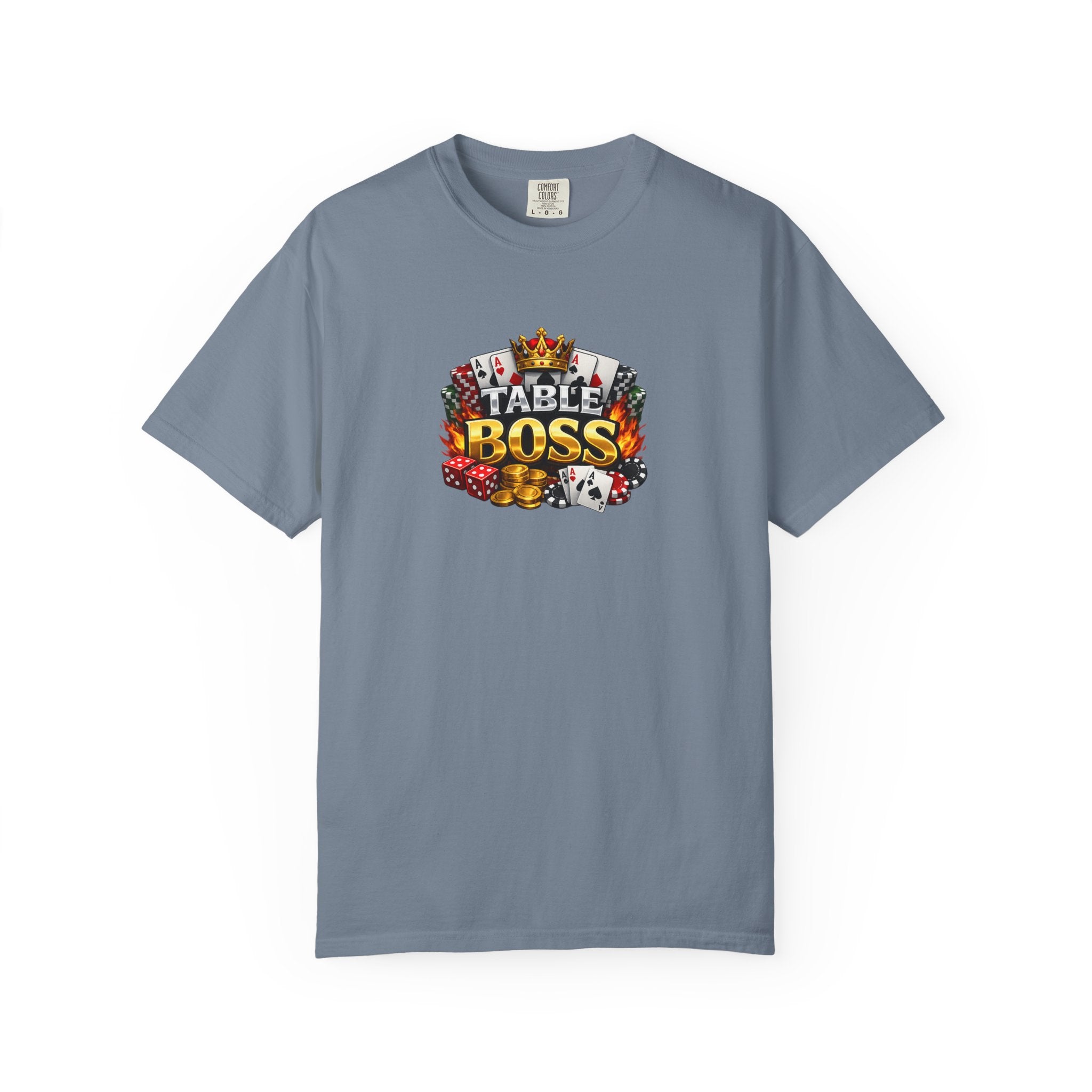 Table Boss Poker Shirt I Run This Table Funny Poker Tee Poker Player Card Shark Gift Casino Gambler Humor 9 colors 100% cotton