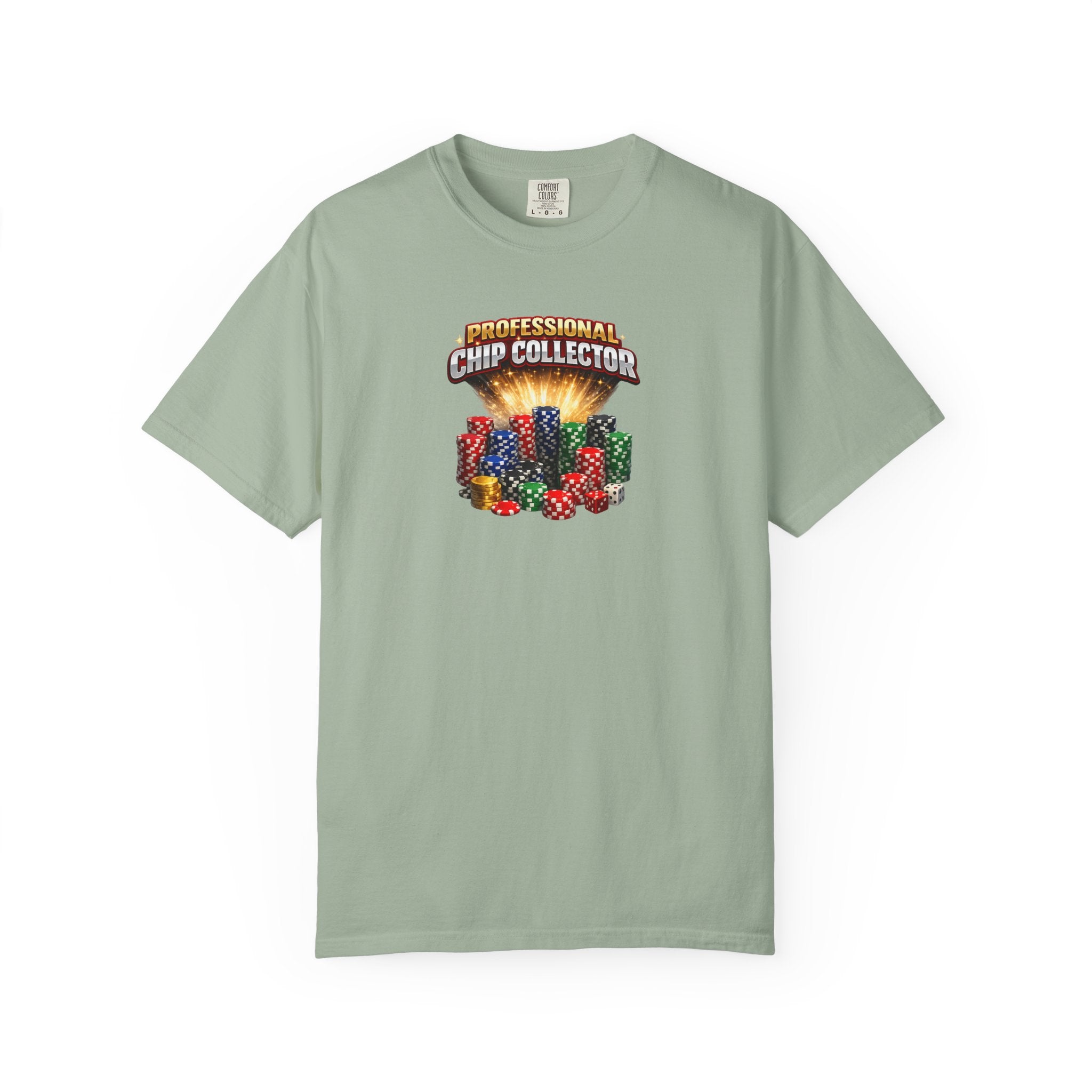 Professioneller Chip-Sammler Shirt Lustiges Pokerspieler T-Shirt Casino Nacht T-Shirt Kartenspieler Geschenk 7 Farben 100% Baumwolle