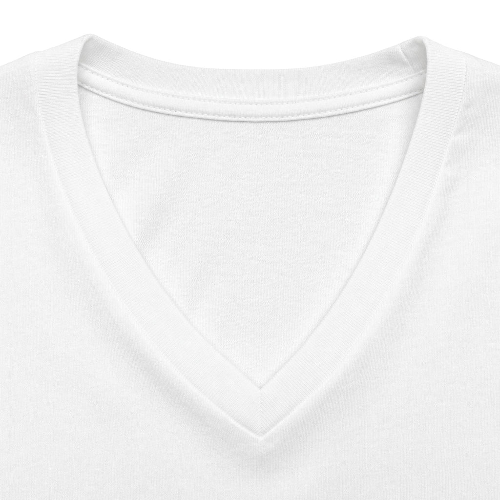 SatsandStripes.com Pickleball Is My Therapy Women’s V-Neck T-Shirt – Funny Pickleball Graphic Tee 