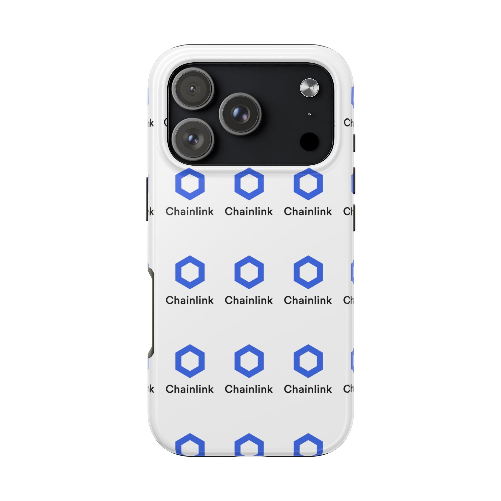 Chainlink Tough Phone Case LINK Crypto Phone Case iPhone and Samsung Case Glossy Protective Cover Chainlink Logo Case