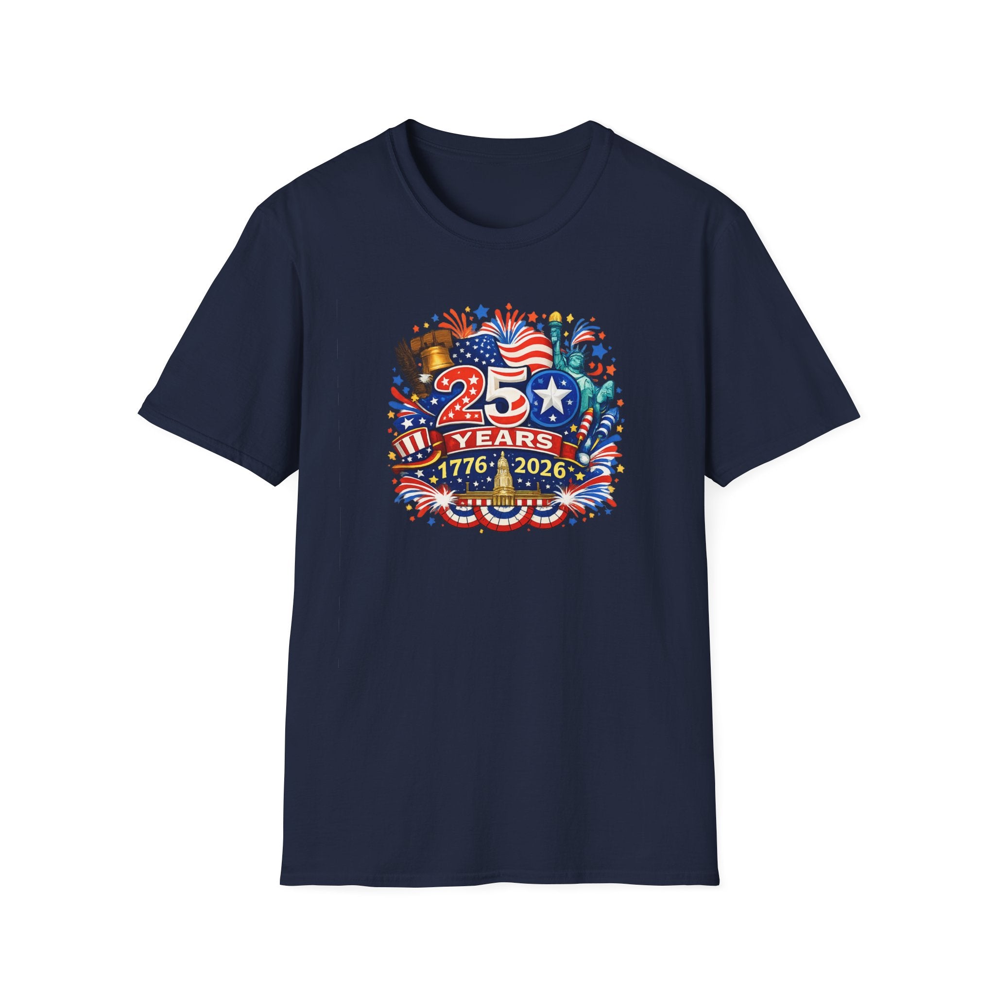 USA 250th Anniversary Shirt 1776-2026 Patriotic TShirt Fourth of July Independence Day Tee America 250 Years 8 colors 100% cotton