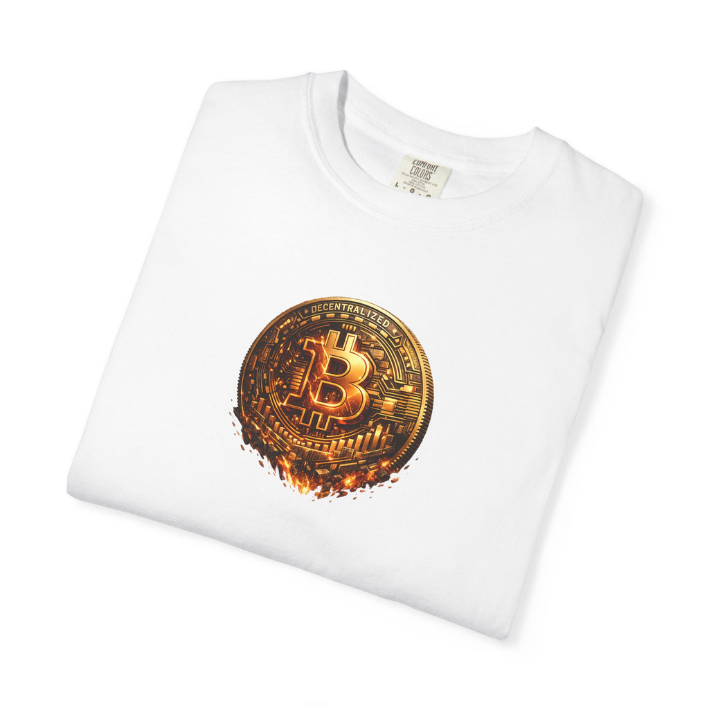 Melting Bitcoin Coin TShirt Digital Currency Shirt Bitcoin Fan Gift Blockchain Crypto Apparel 8 colors 100% cotton