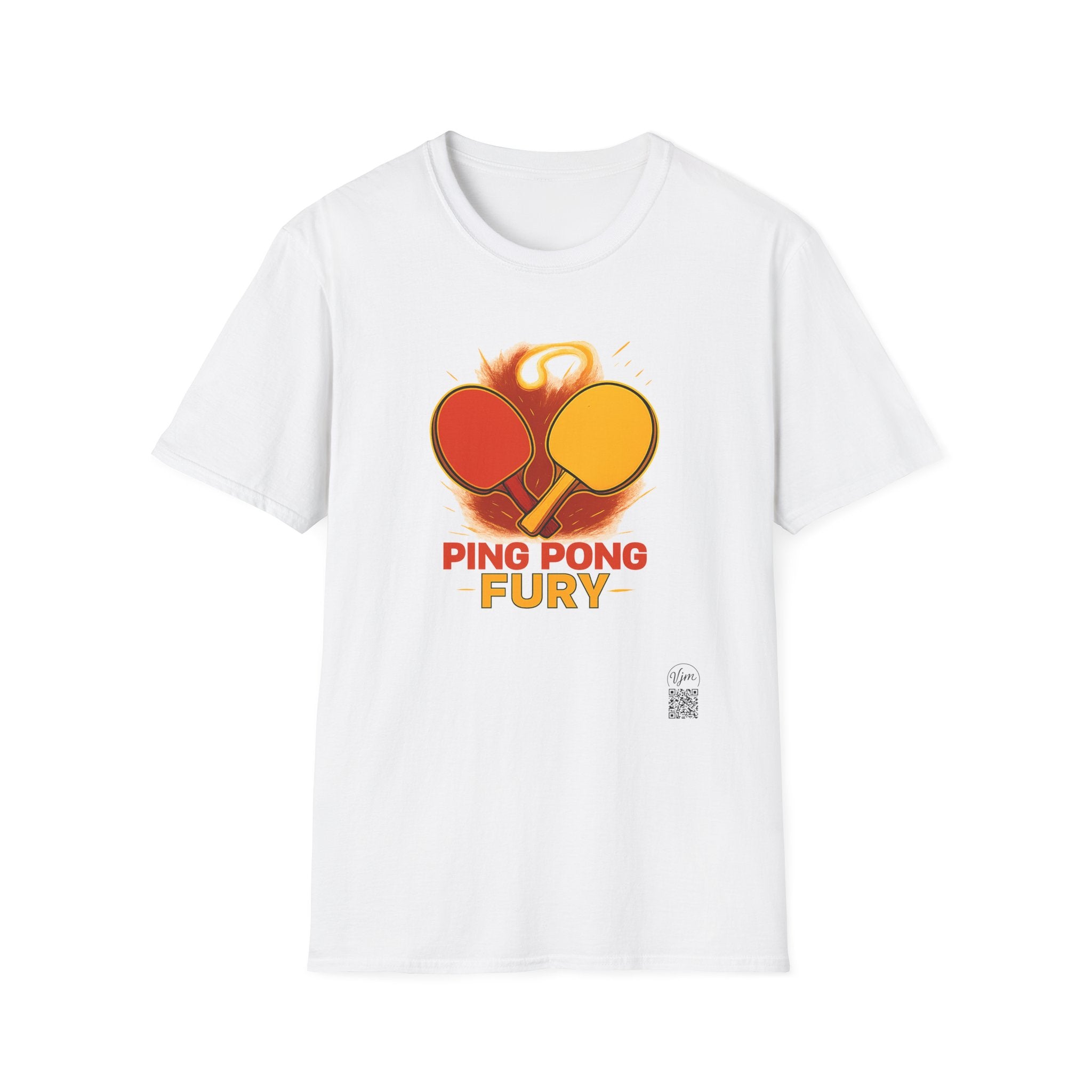 Ping Pong Fury T-Shirt Competitive Table Tennis Paddle Design 6 colors 100% cotton