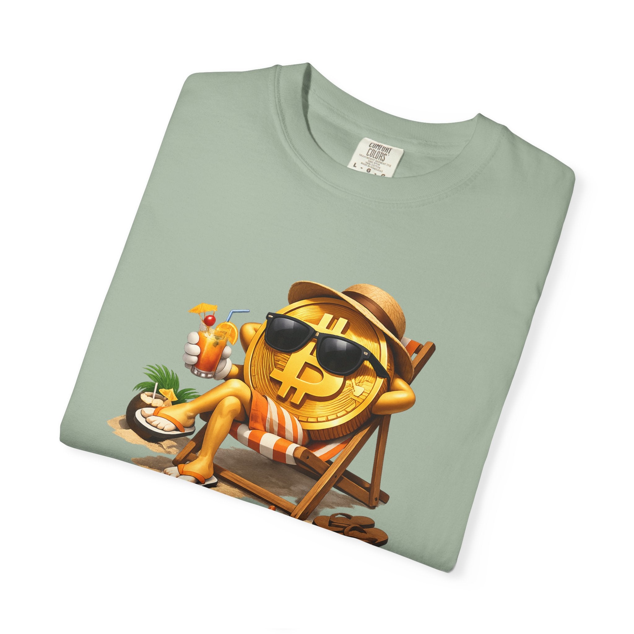 Bitcoin Beach Life TShirt Crypto Millionaire Vibes Tee Relaxed Bitcoin Shirt Funny Crypto Shirt 7 colors 100% cotton