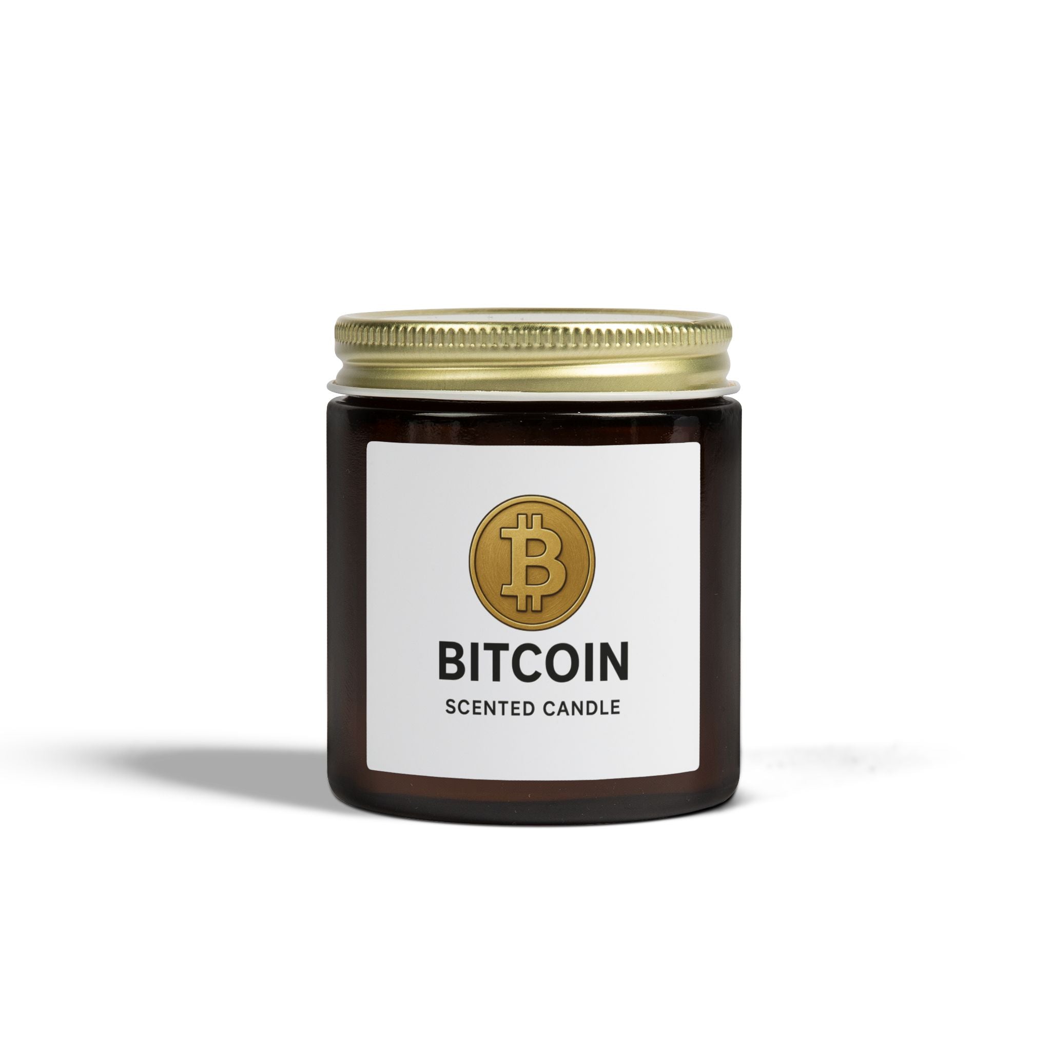 Bitcoin Logo Kokos-Aprikosenwachskerze 113g oder 255g Erhältlich in 8 Düften