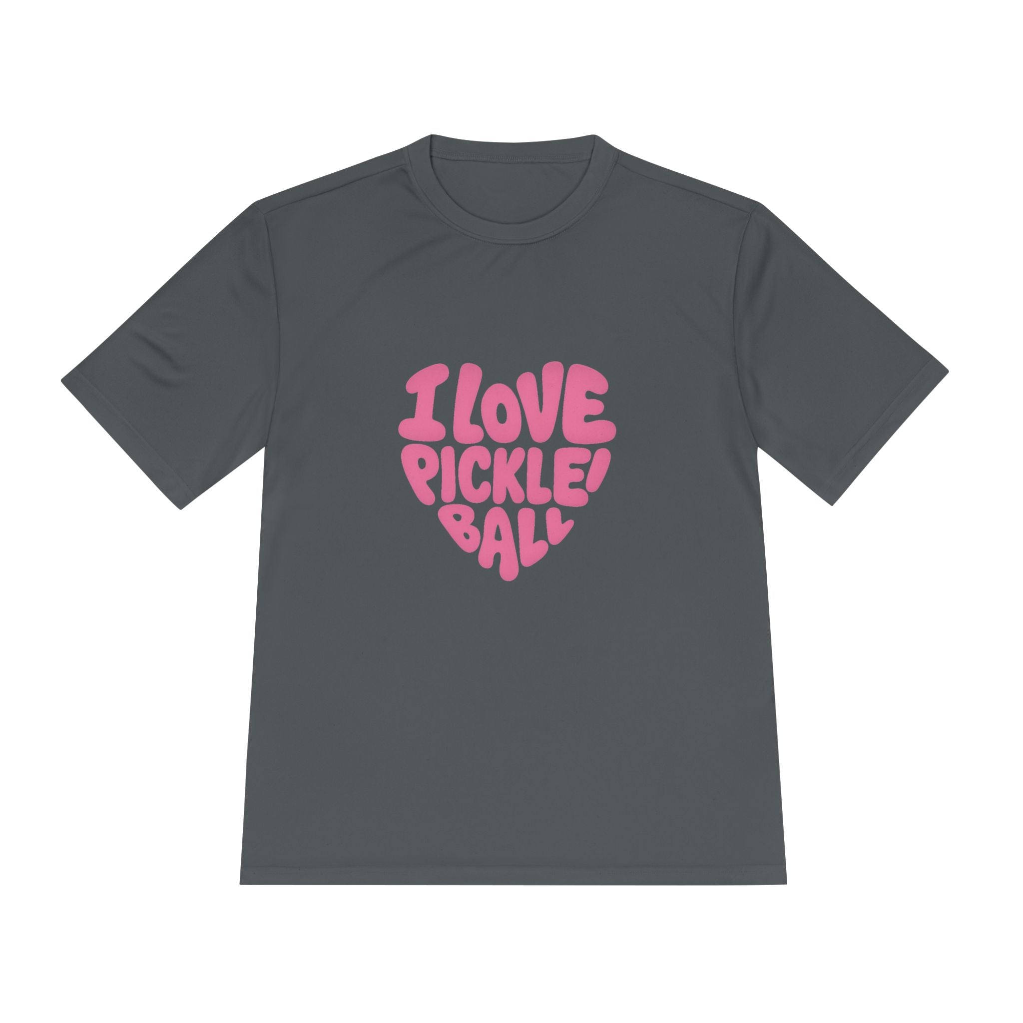 I Love Pickleball Shirt Fun Retro Design Lightweight Quick Dry Athletic Tee for Pickleball Lovers 5 colors 100% polyester