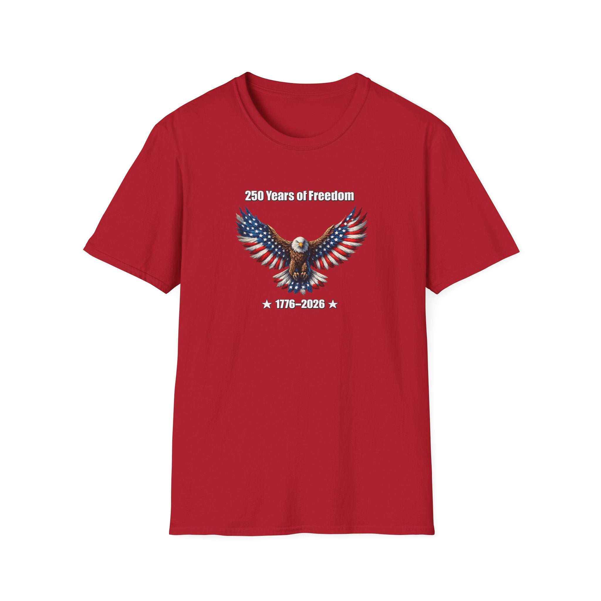 250 Jahre Freiheit T-Shirt Amerika 250 Feier T-Shirt USA Unabhängigkeitsgeschenk 4. Juli T-Shirt 7 Farben 100% Baumwolle