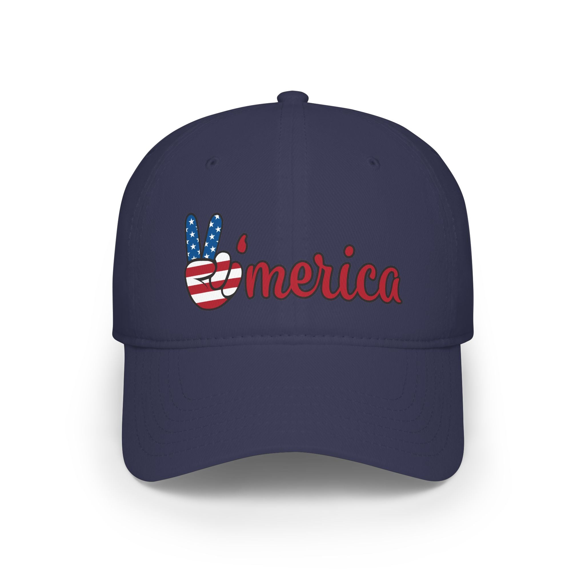 Sats and Stripes America Hat Patriotic Peace Sign Cap USA Flag Hat Fourth of July Cap Patriotic Gift Navy