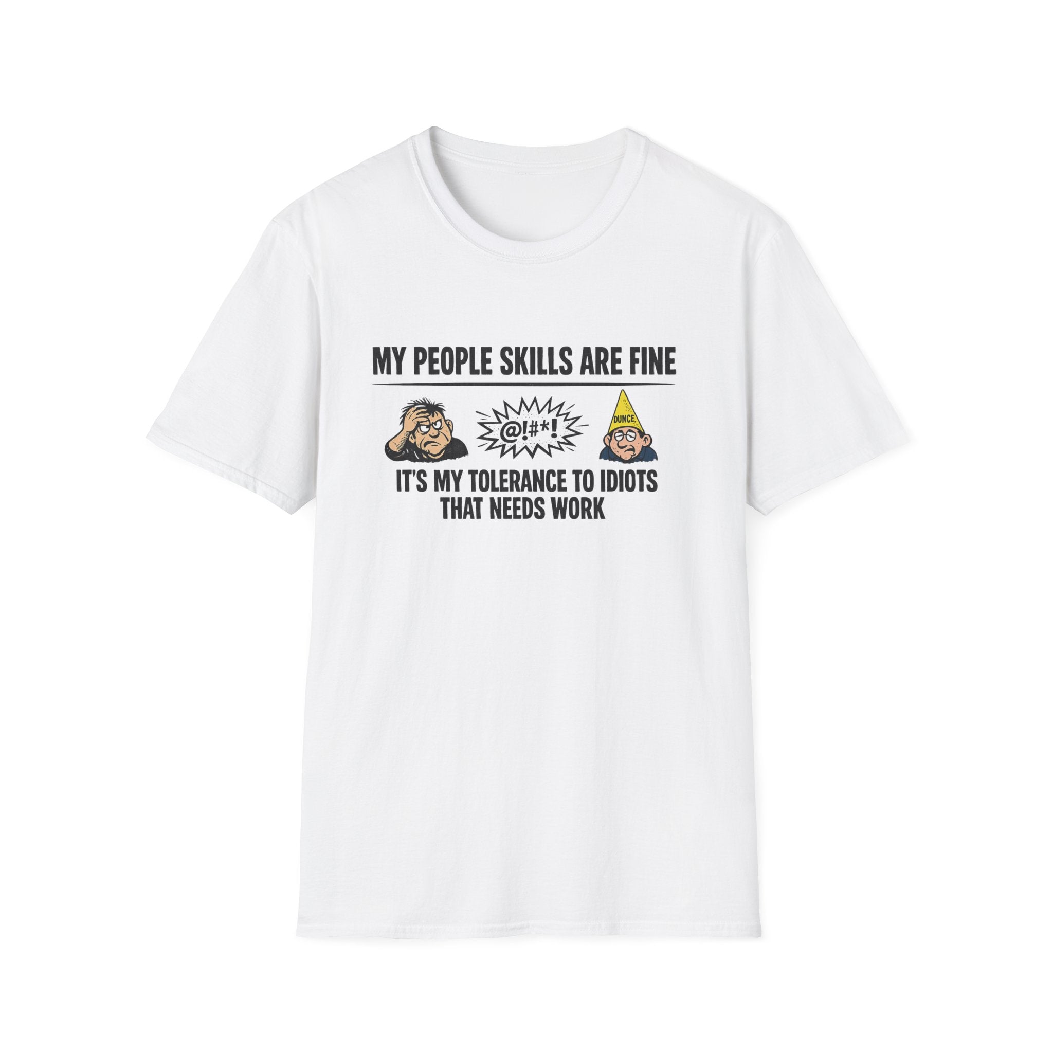 Lustiges People Skills Shirt Meine People Skills sind in Ordnung T-Shirt Sarkastischer Humor T-Shirt Erwachsenenhumor Grafik T-Shirt 9 Farben 100% Baumwolle