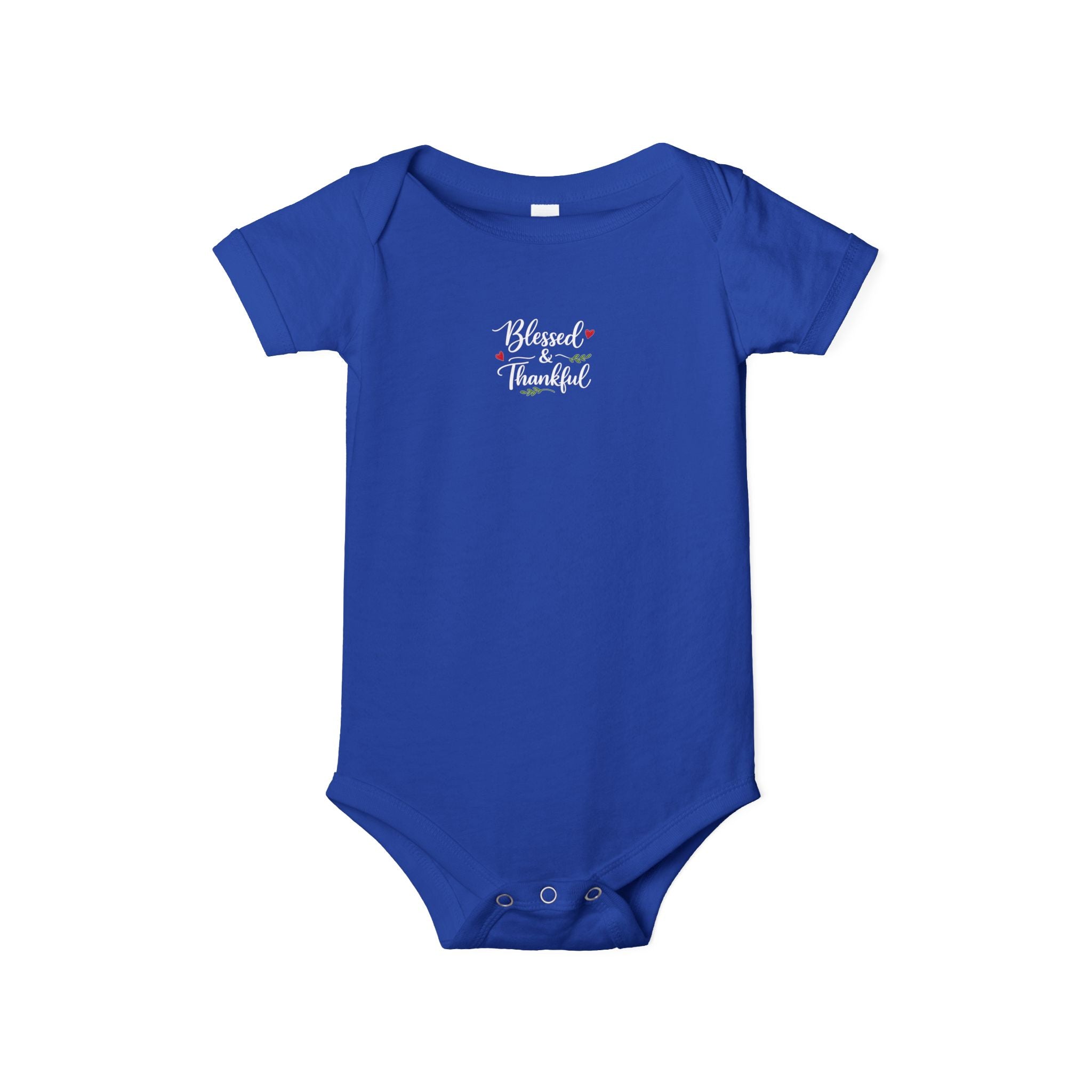 Blessed & Thankful Baby Onesie Cute Christian Baby Bodysuit Faith Baby Shower Gift Religious Infant Clothes 7 colors 100% cotton
