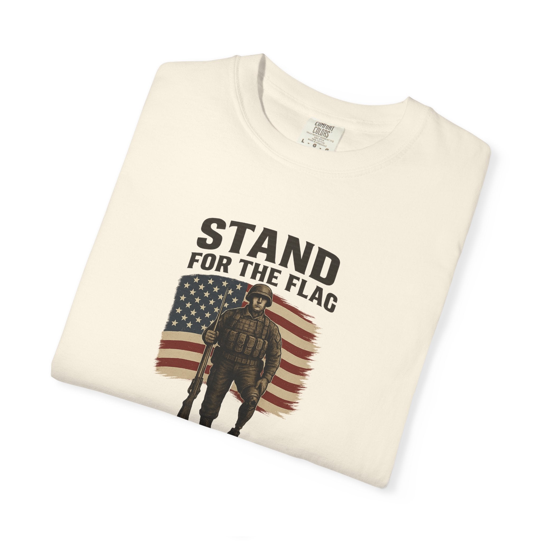 Stand for the Flag Veteran Tee Patriotic Military Shirt USA Flag Soldier T-Shirt Veterans and Patriots 5 colors 100% cotton