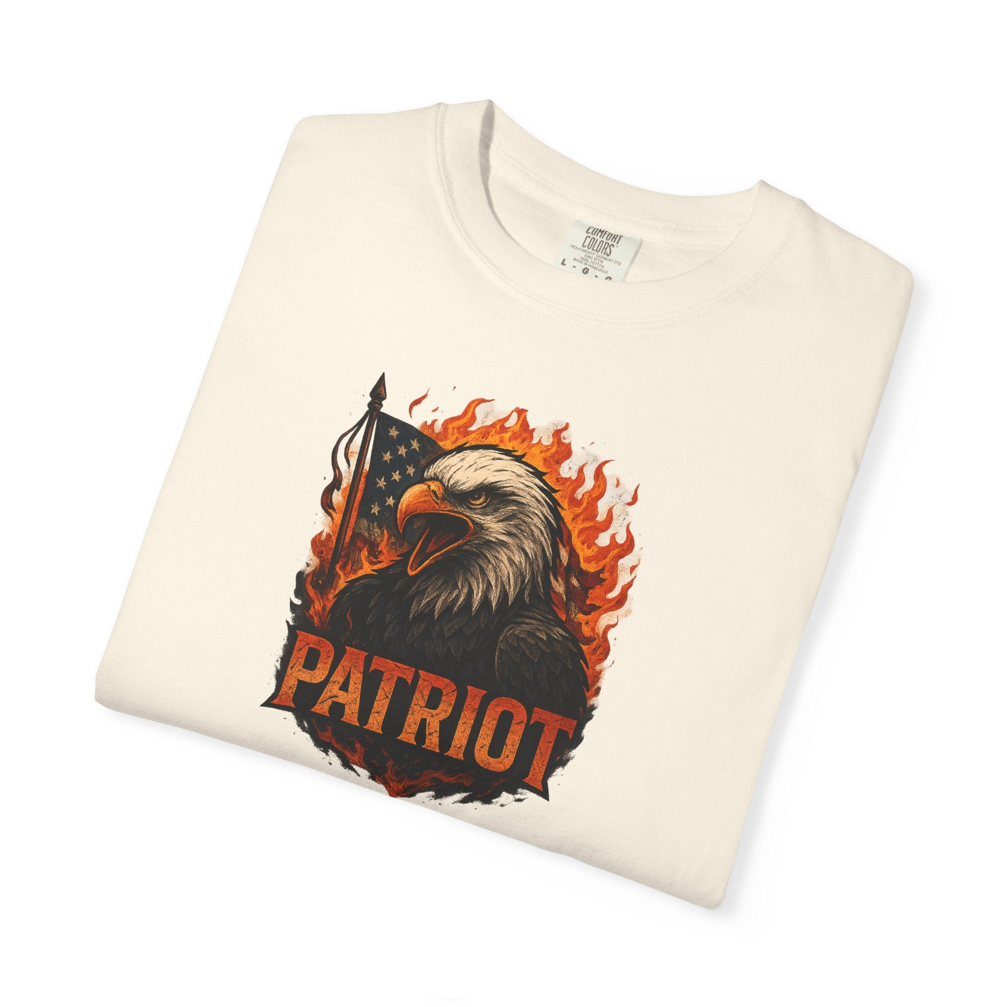 Patriot Eagle T-Shirt Bald Eagle American Flag Graphic Tee Freedom-USA Pride 6 colors 100% cotton