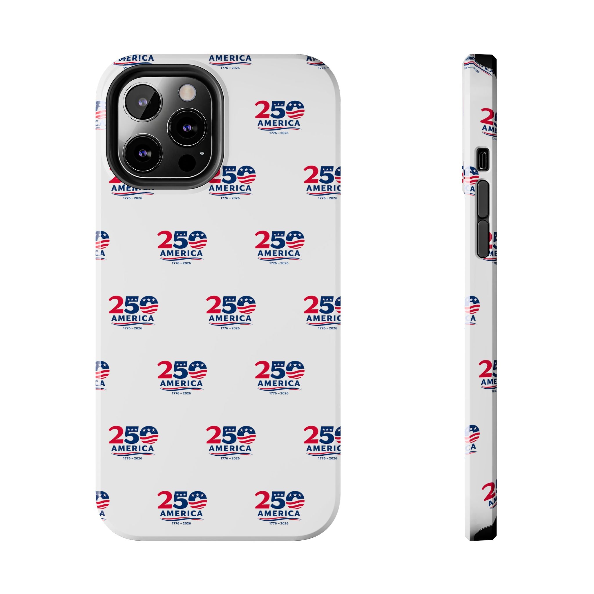 America 250 Robuste Handyhülle Patriotische USA 1776-2026 iPhone Samsung Hülle Glänzender Schutz Vierter Juli Handyhülle