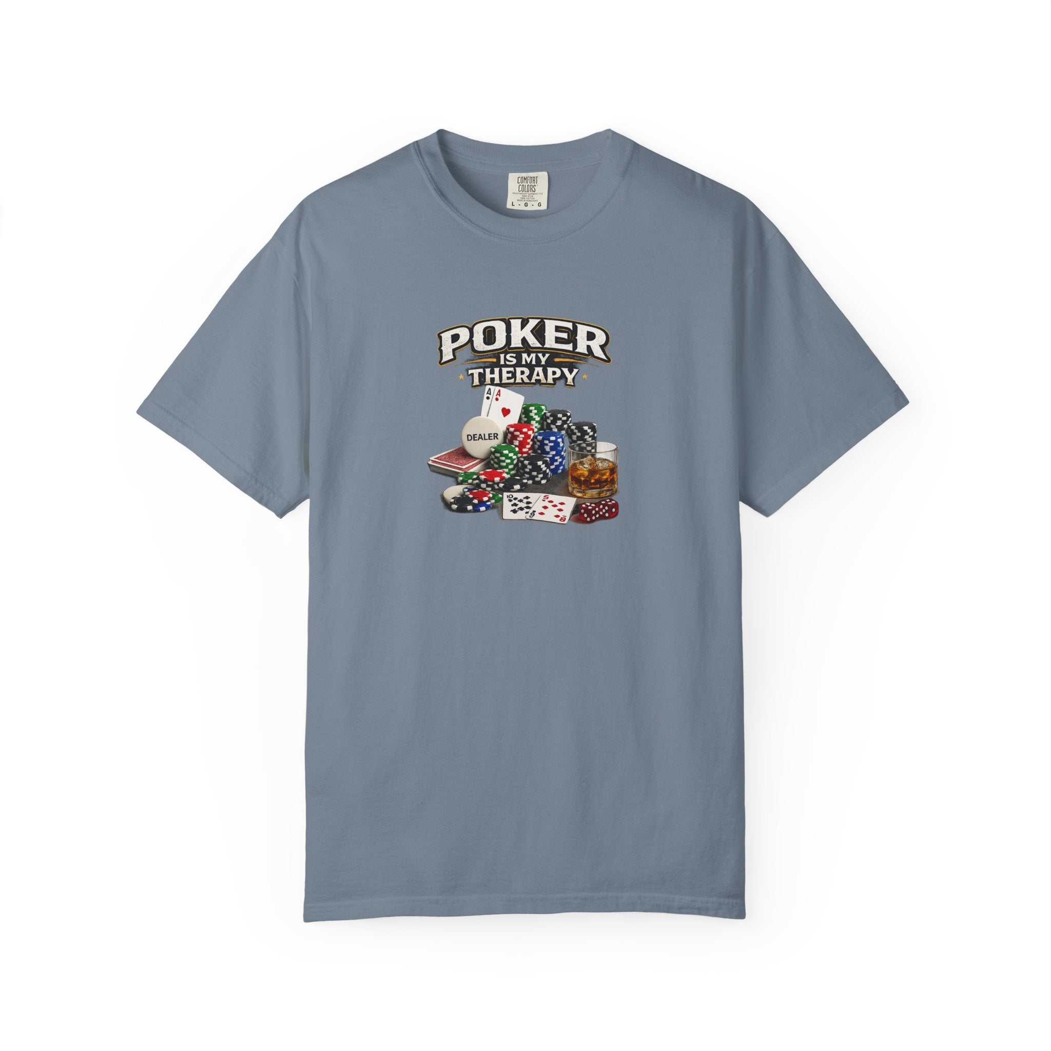 Poker Is My Therapy Shirt Funny Poker Player Tee Gift for Card Players Gambling Humor Tee Poker Lover Gift 7 colors 100% cotton
