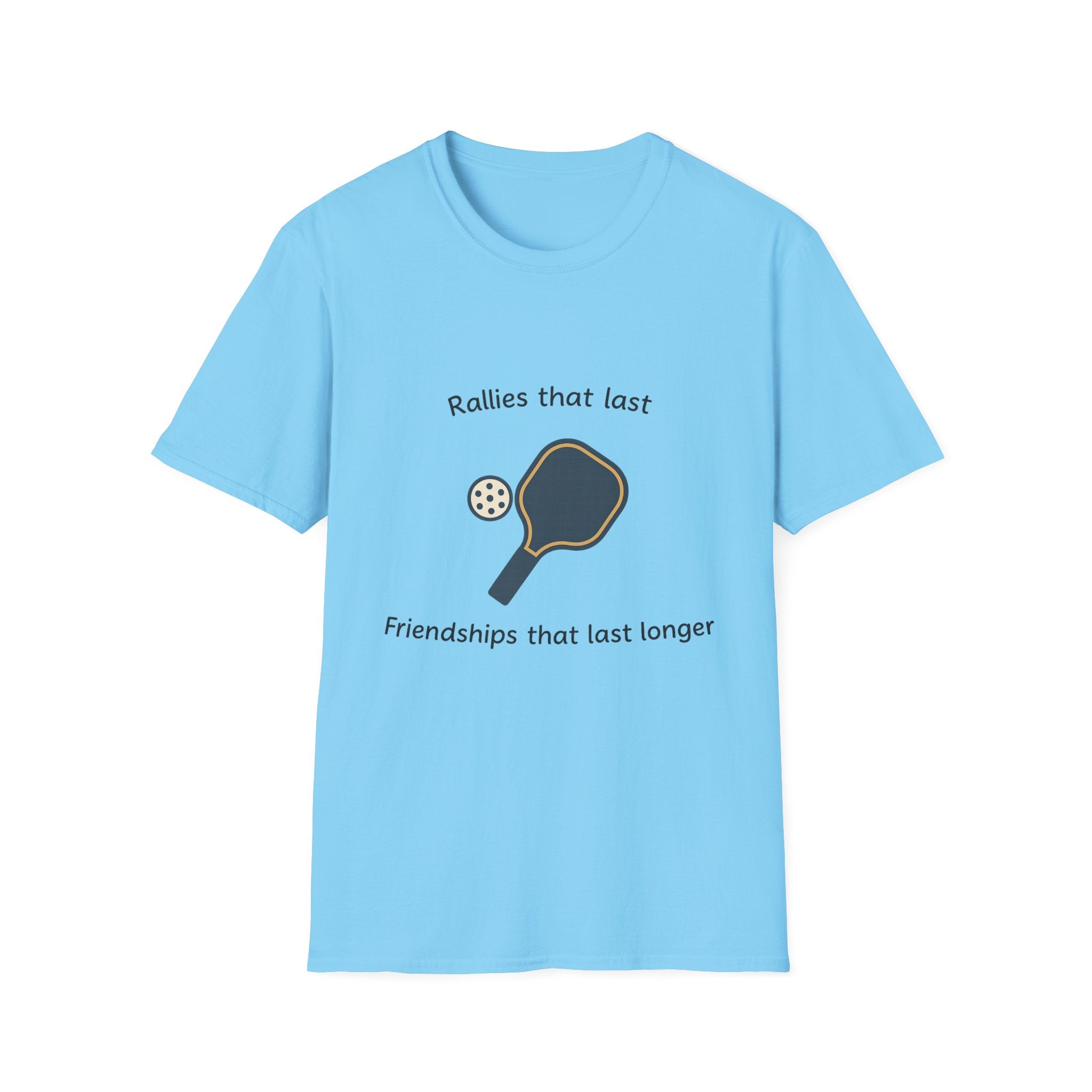 Durango Hills Pickleball Club T-Shirt Rallys, die halten, Freundschaften, die länger halten T-Shirt Las Vegas Pickleball 7 Farben 100% Baumwolle