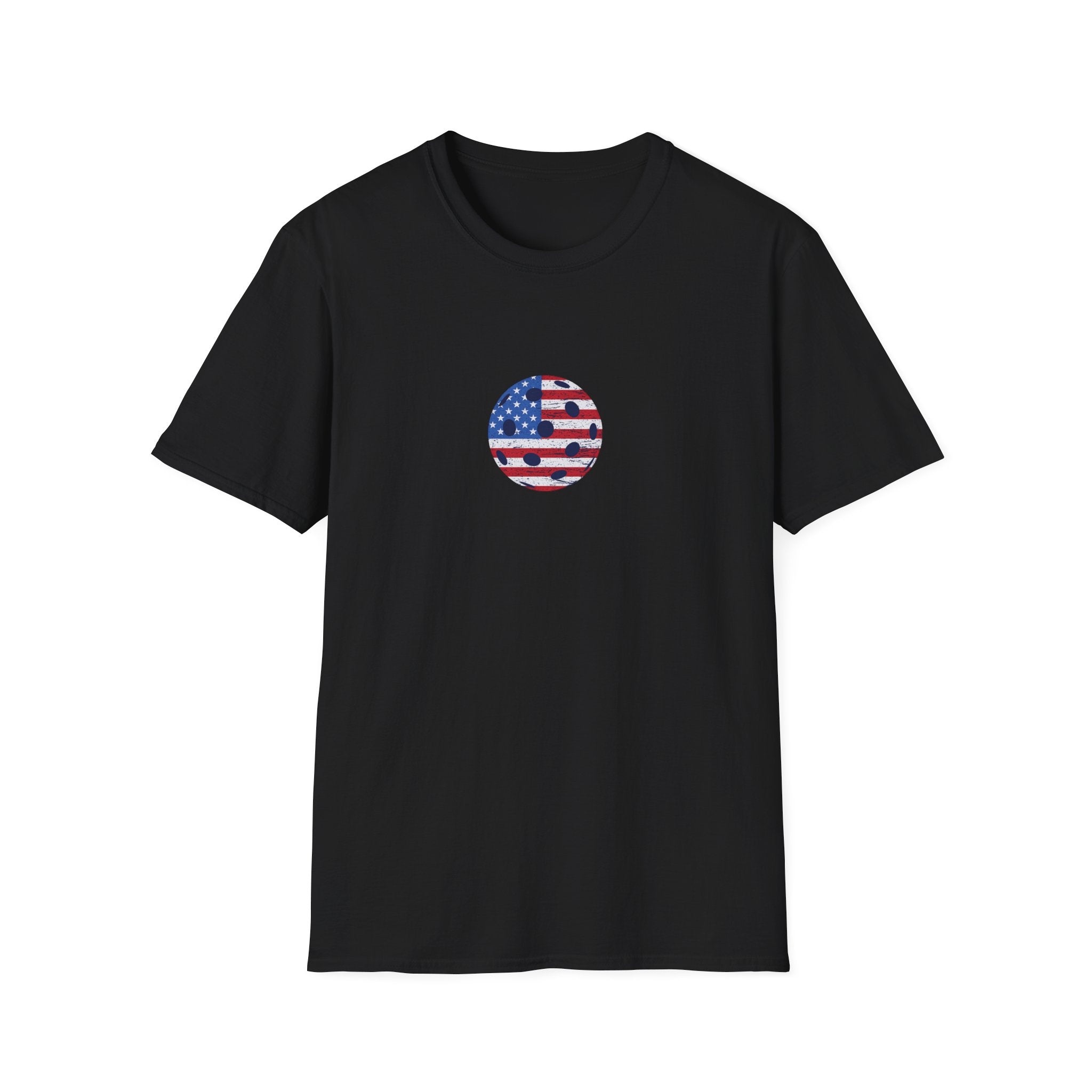 Patriotic Pickleball Shirt USA Flag Pickleball Tee Fourth of July Gift for Players 10 colors 100% cotton
