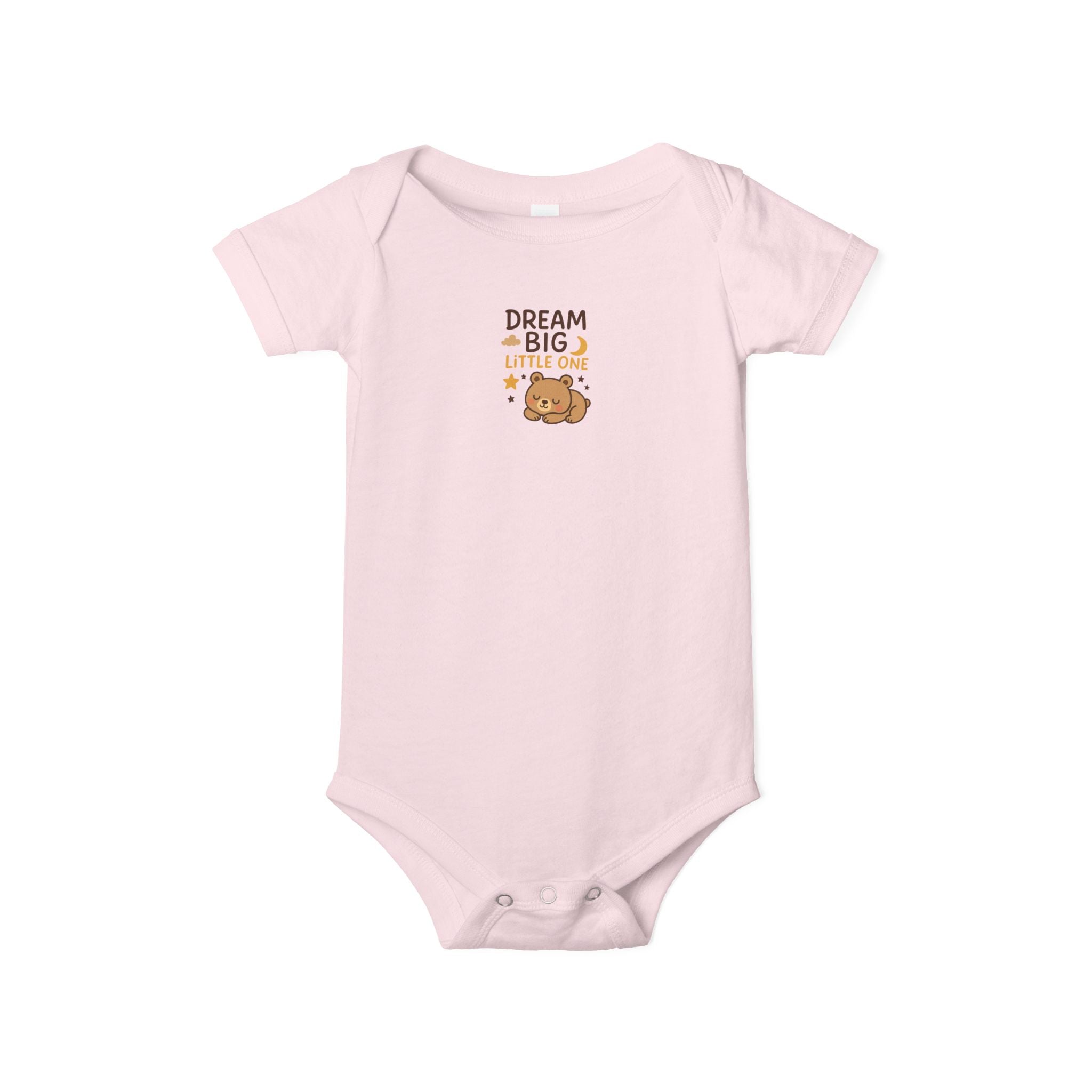 Wrap your little one in comfort with this "Dream Big Little One" baby onesie Check out our matching Blanket 5 colors 100% cotton